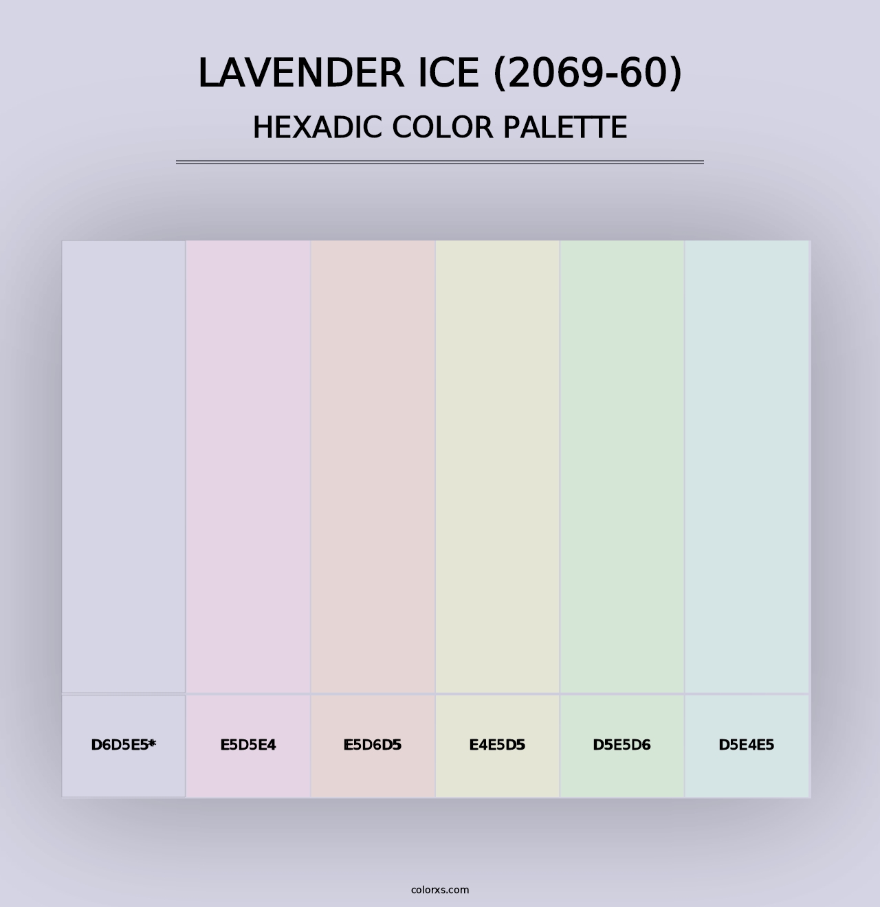 Lavender Ice (2069-60) - Hexadic Color Palette