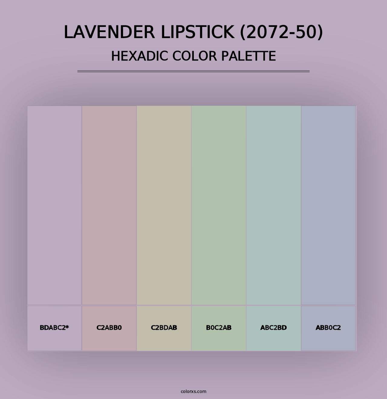 Lavender Lipstick (2072-50) - Hexadic Color Palette