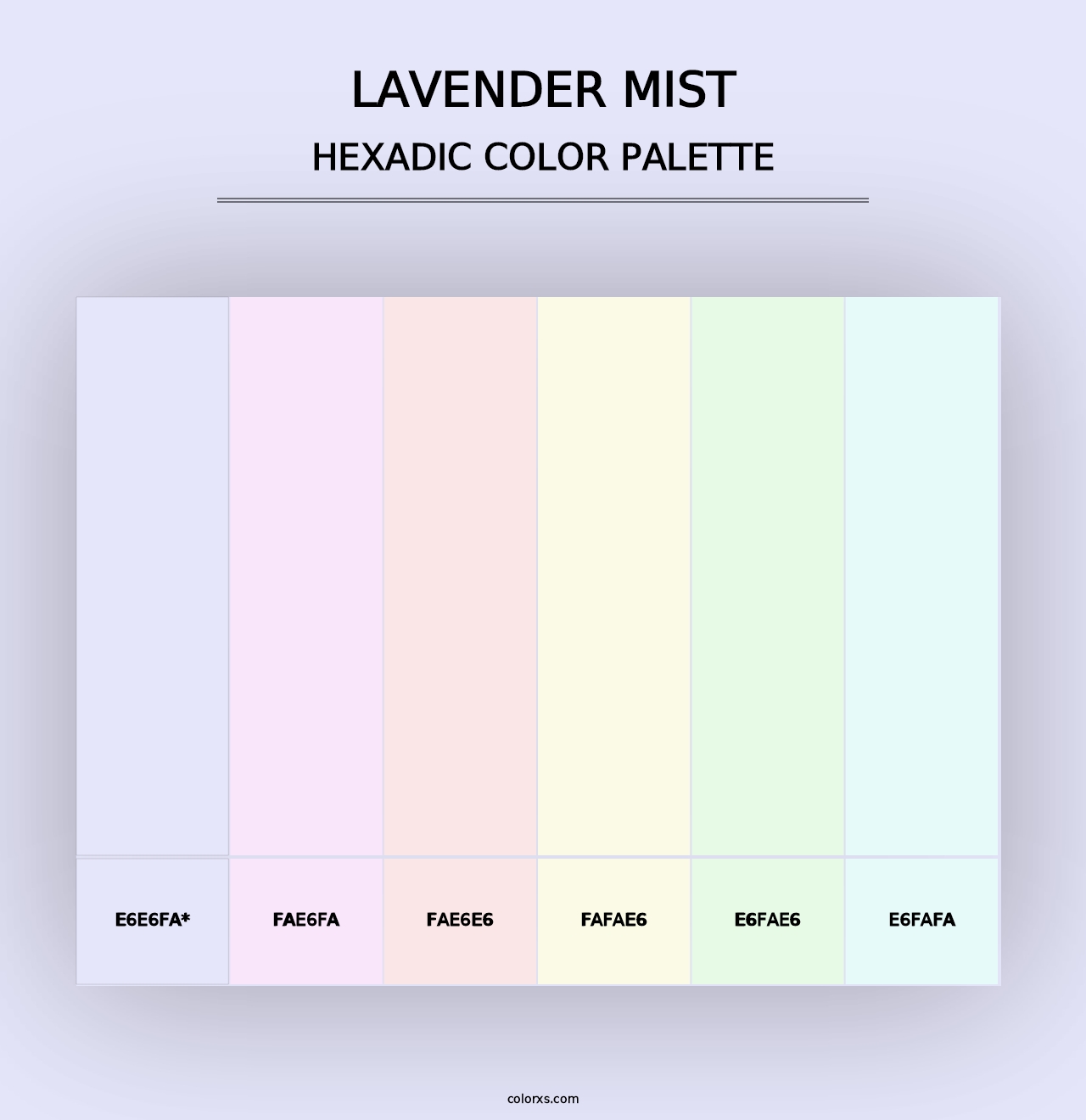 Lavender Mist - Hexadic Color Palette