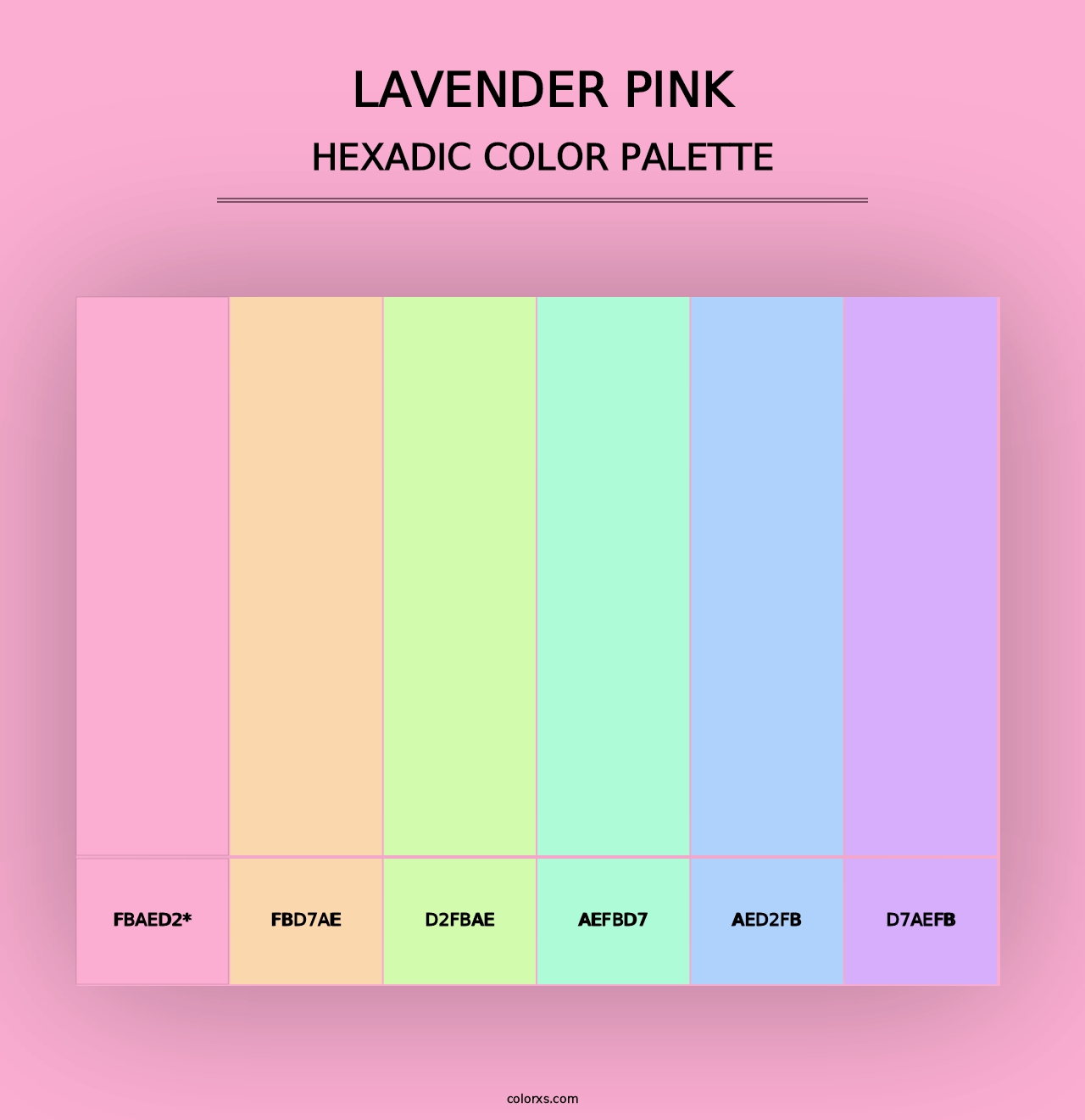 Lavender Pink - Hexadic Color Palette