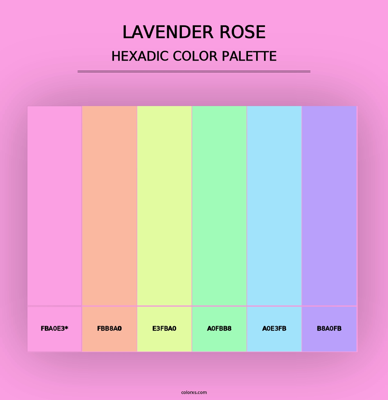 Lavender Rose - Hexadic Color Palette