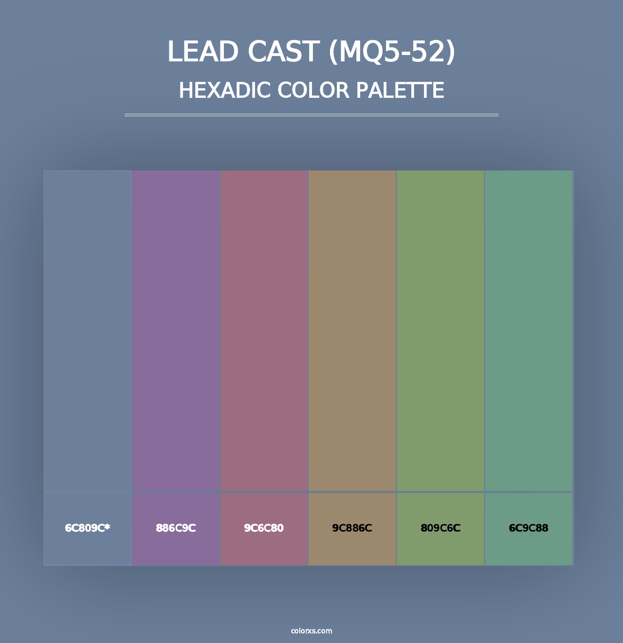 Lead Cast (MQ5-52) - Hexadic Color Palette