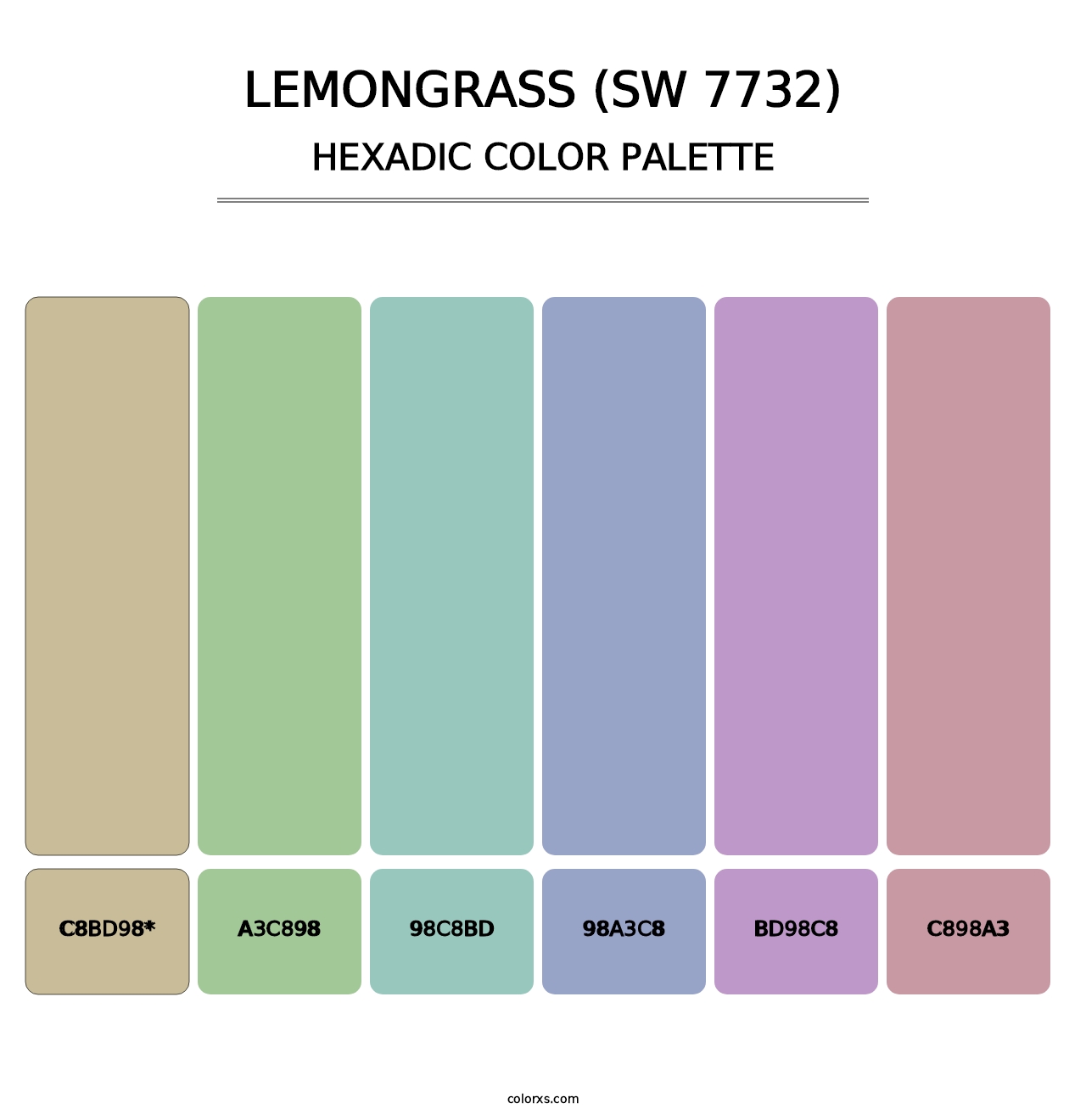 Lemongrass (SW 7732) - Hexadic Color Palette