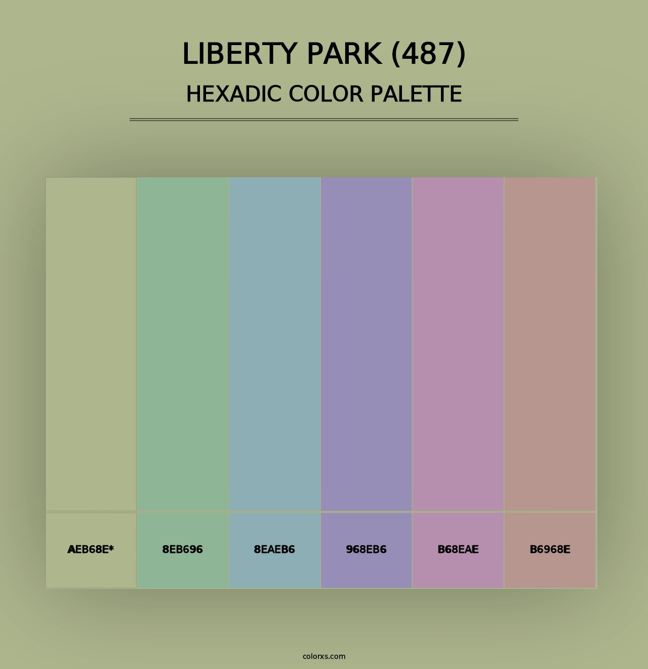 Liberty Park (487) - Hexadic Color Palette