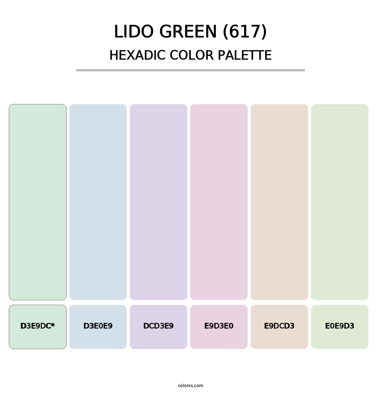 Lido Green (617) - Hexadic Color Palette