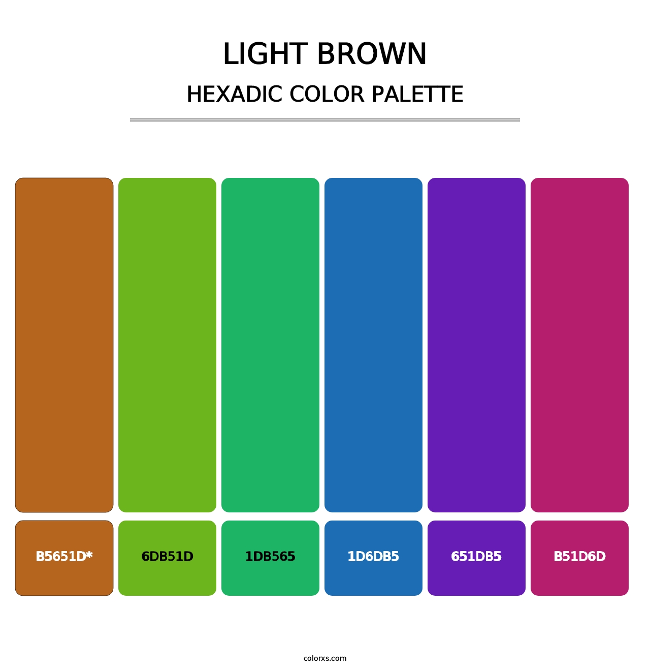 Light Brown - Hexadic Color Palette