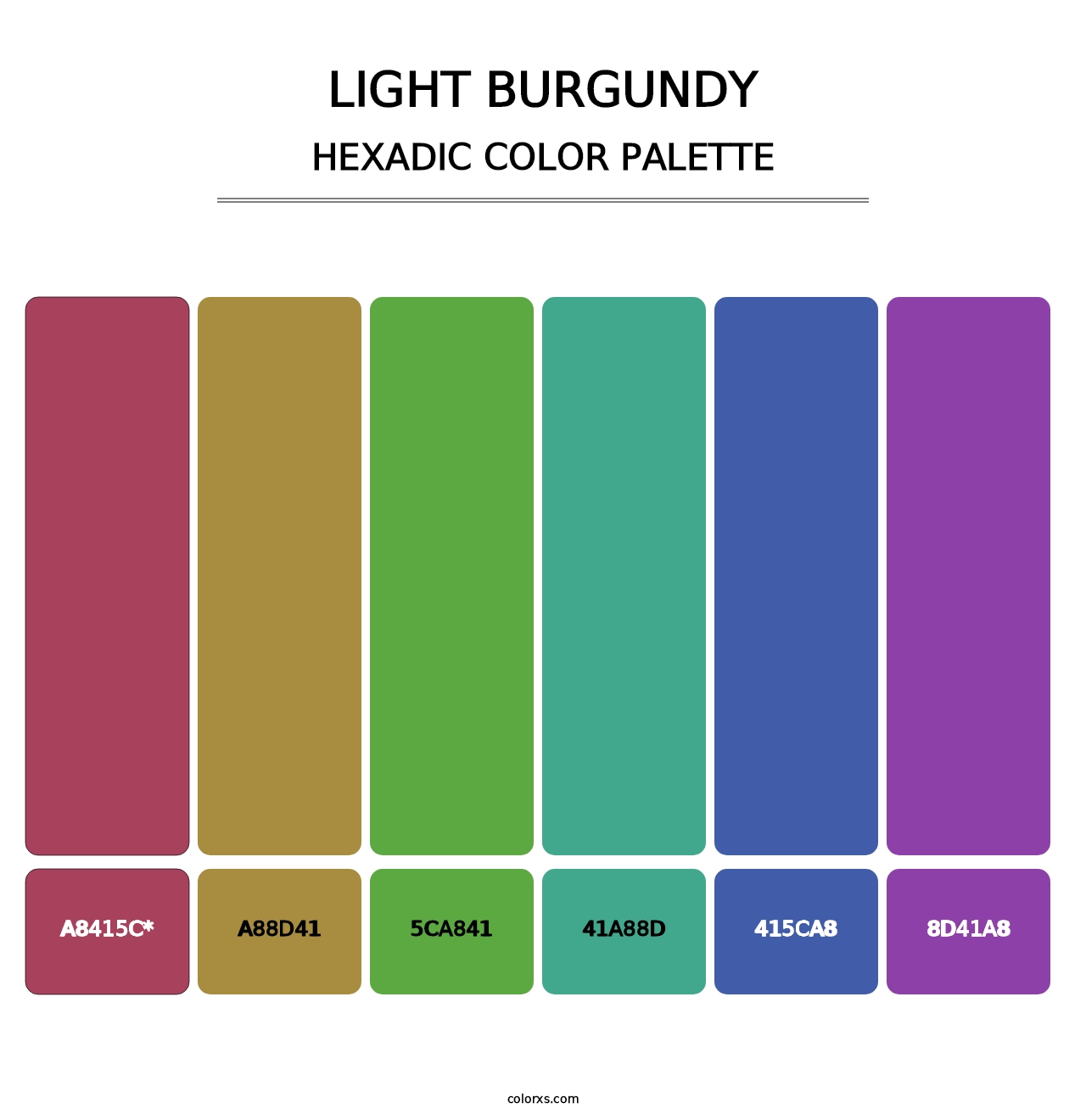 Light Burgundy - Hexadic Color Palette