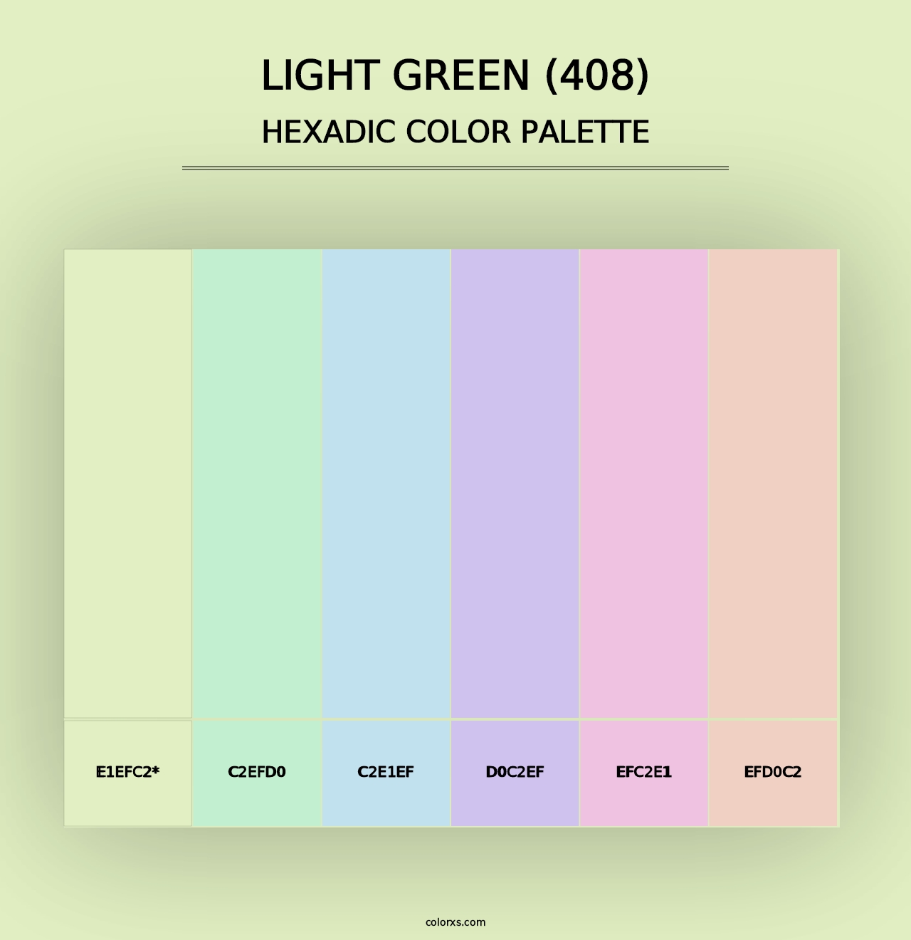 Light Green (408) - Hexadic Color Palette