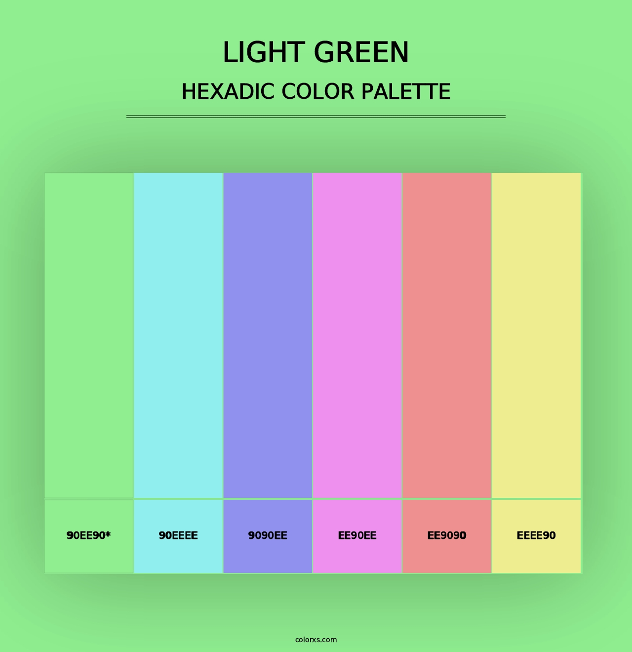 Light Green - Hexadic Color Palette