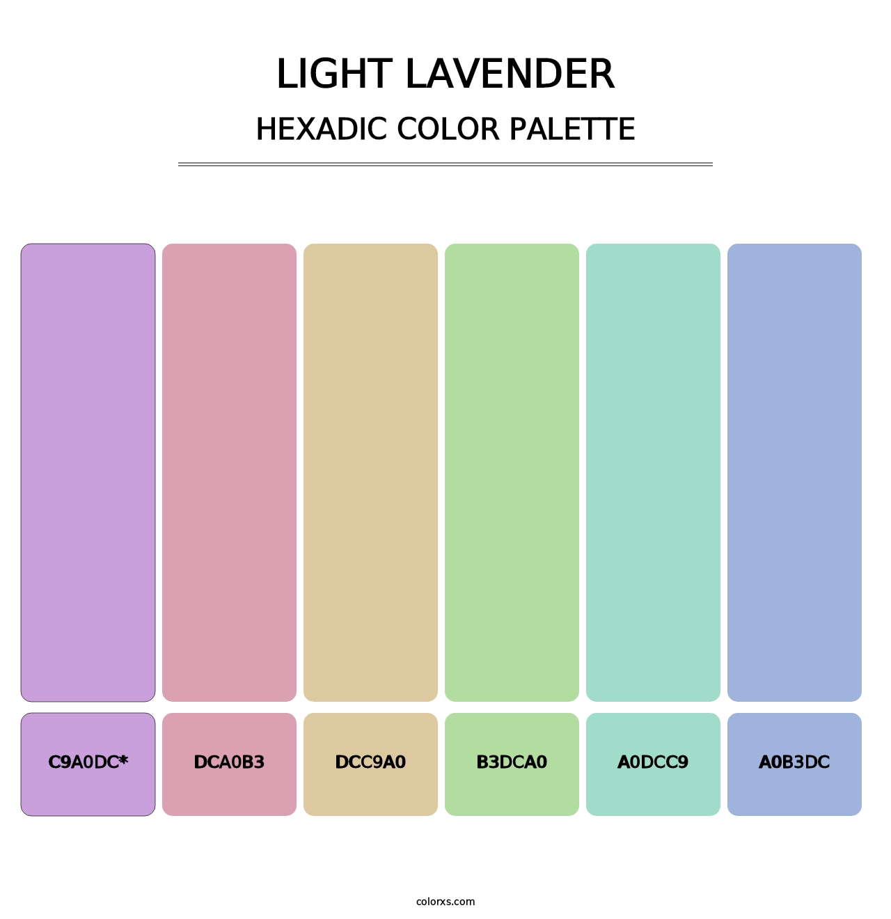 Light Lavender - Hexadic Color Palette