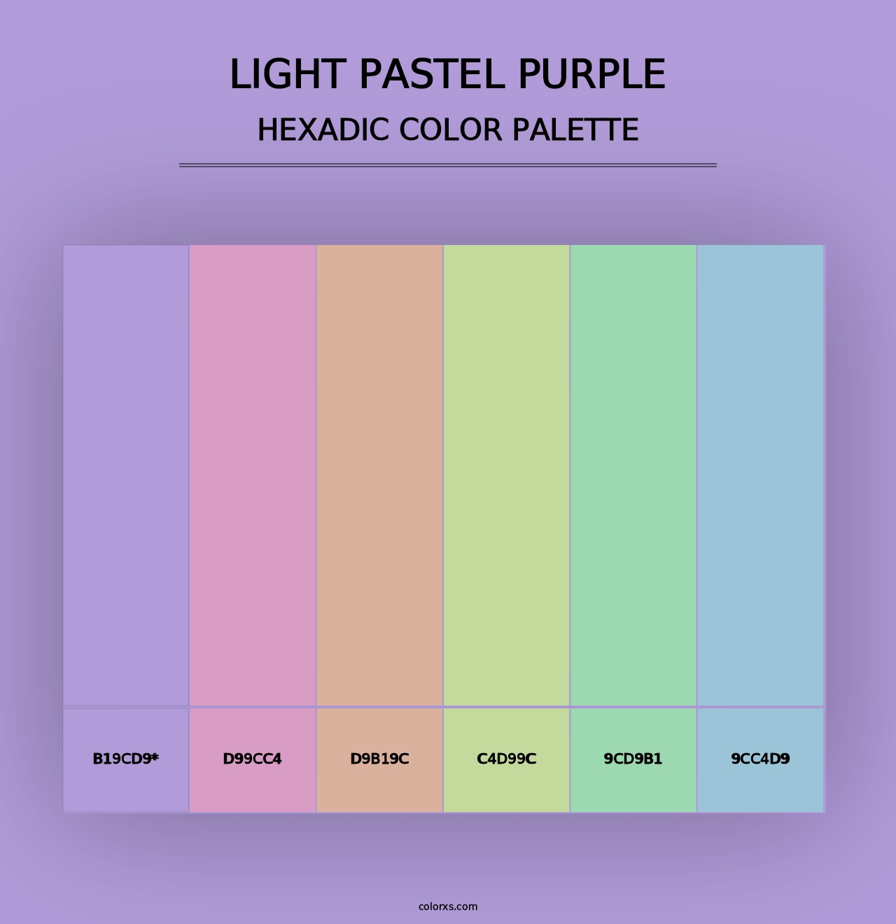 Light Pastel Purple - Hexadic Color Palette