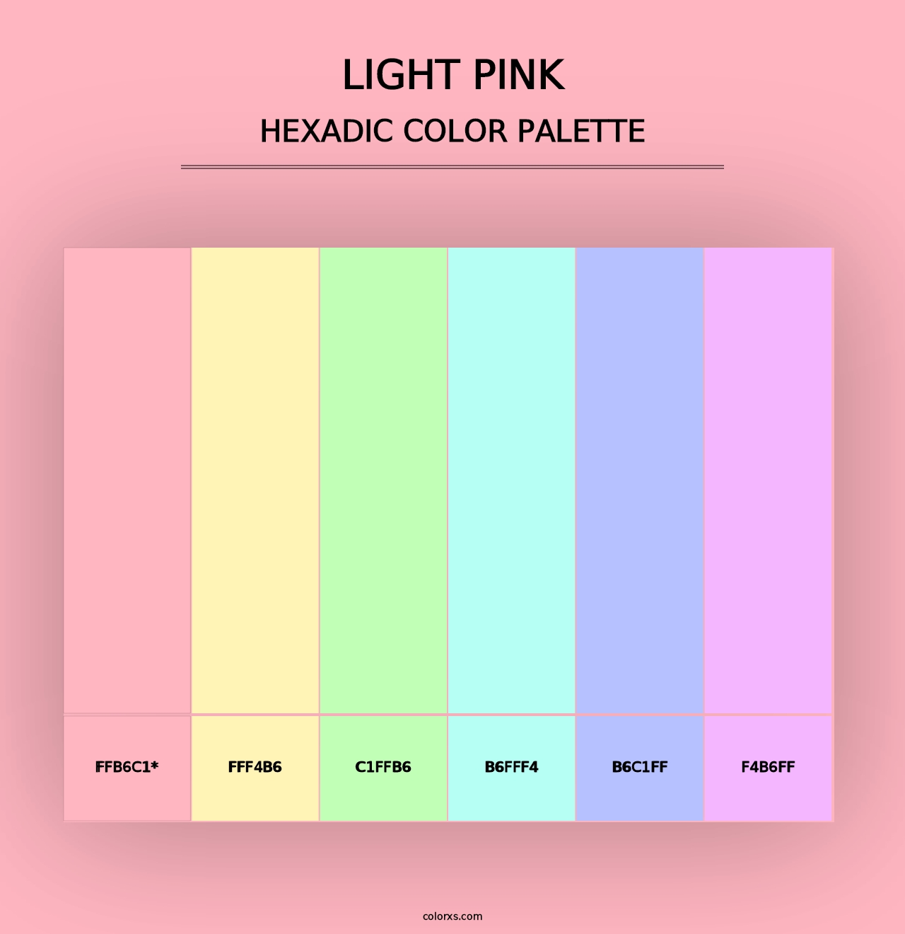 Light Pink - Hexadic Color Palette