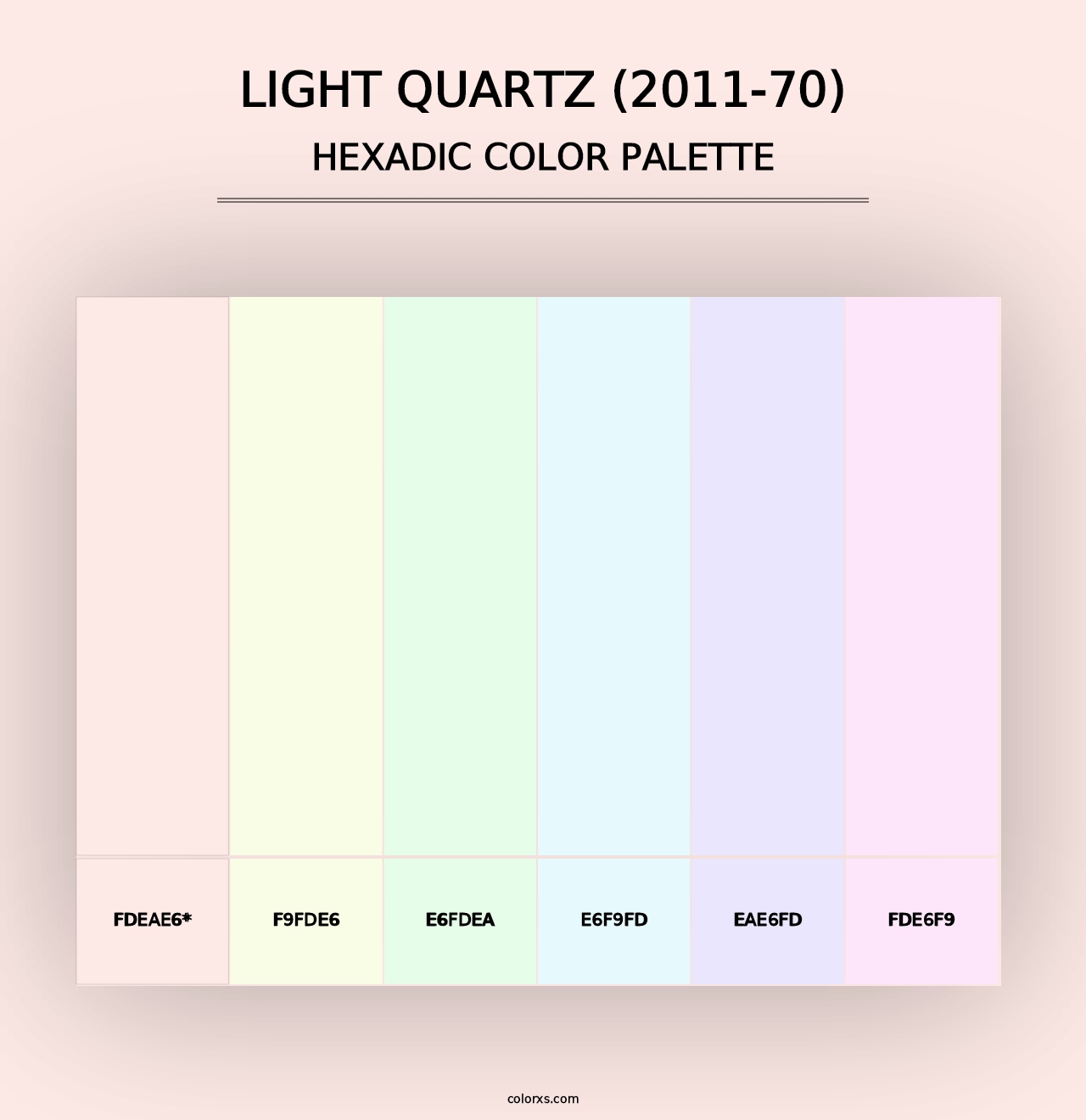 Light Quartz (2011-70) - Hexadic Color Palette