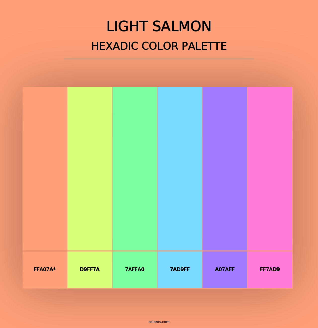 Light Salmon - Hexadic Color Palette