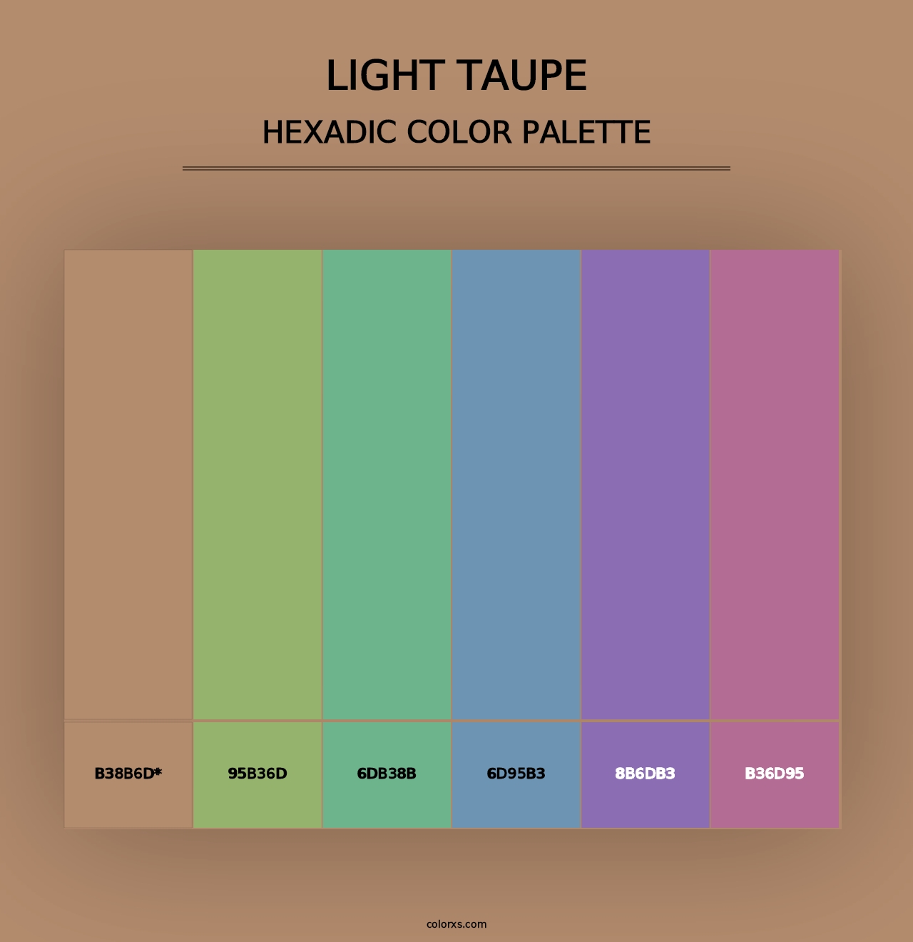 Light Taupe - Hexadic Color Palette