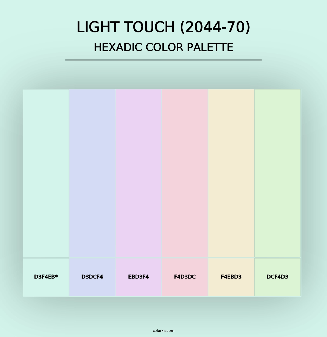 Light Touch (2044-70) - Hexadic Color Palette