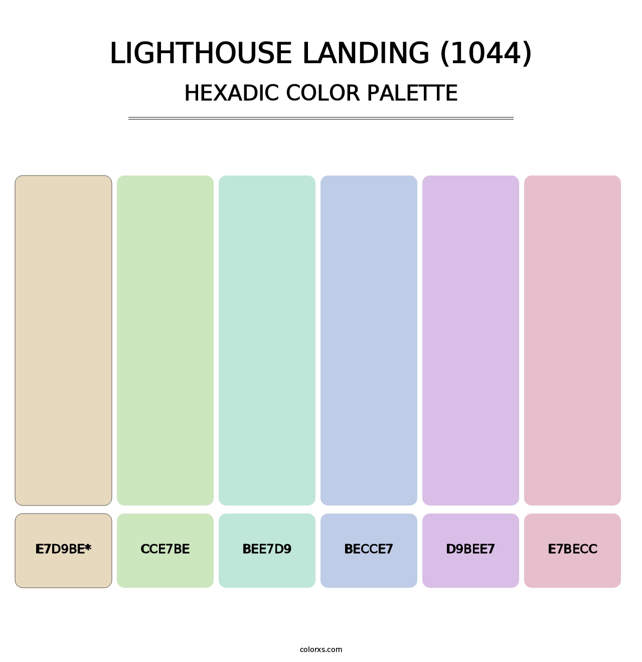 Lighthouse Landing (1044) - Hexadic Color Palette