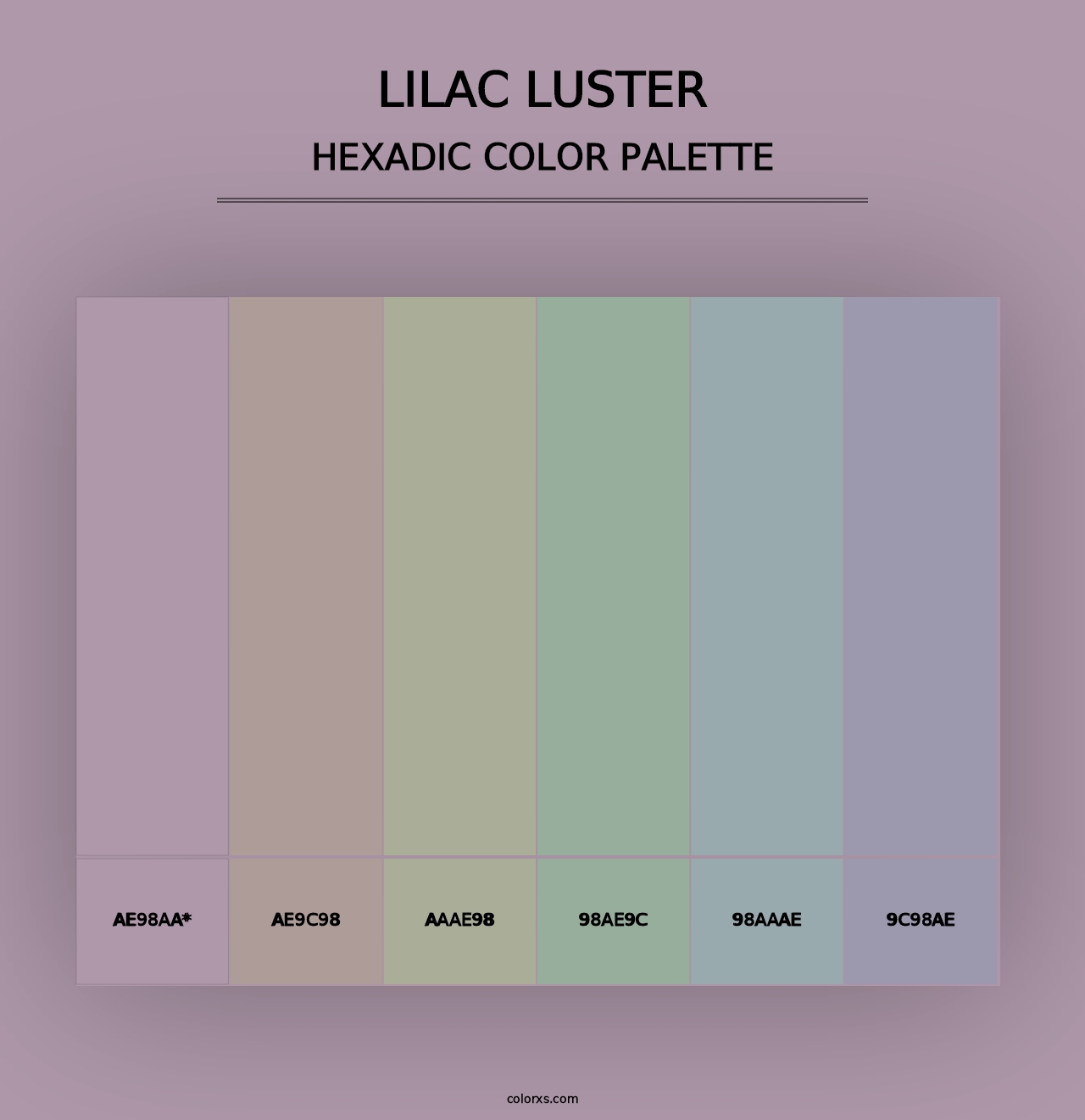 Lilac Luster - Hexadic Color Palette