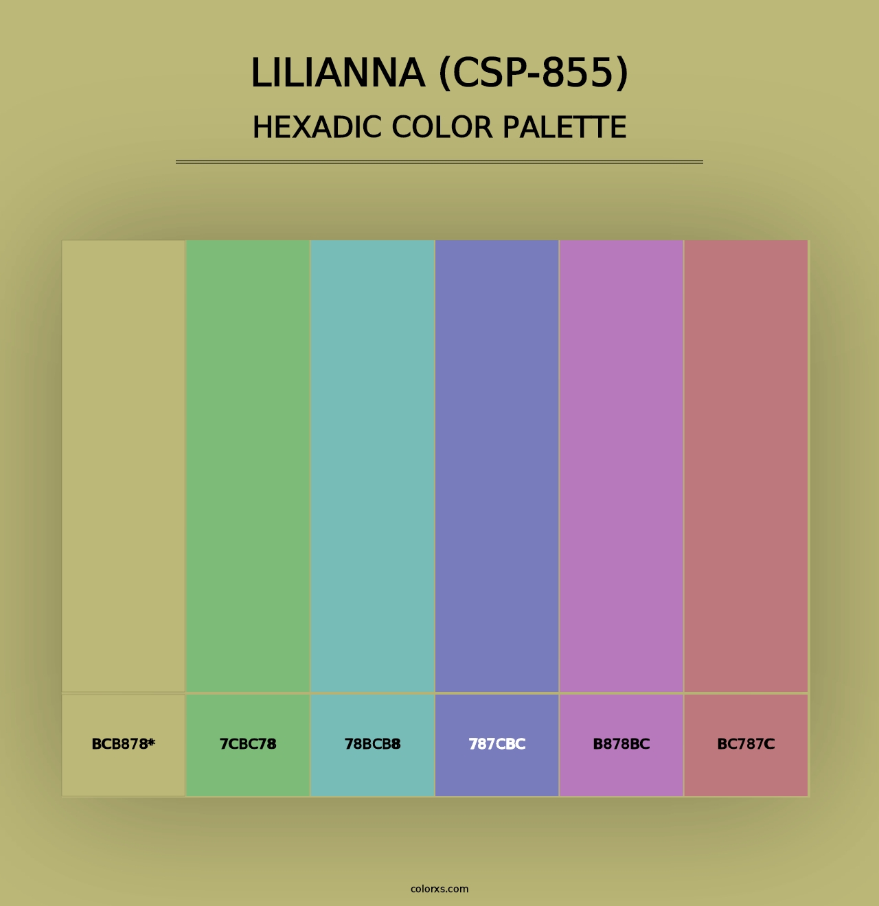 Lilianna (CSP-855) - Hexadic Color Palette