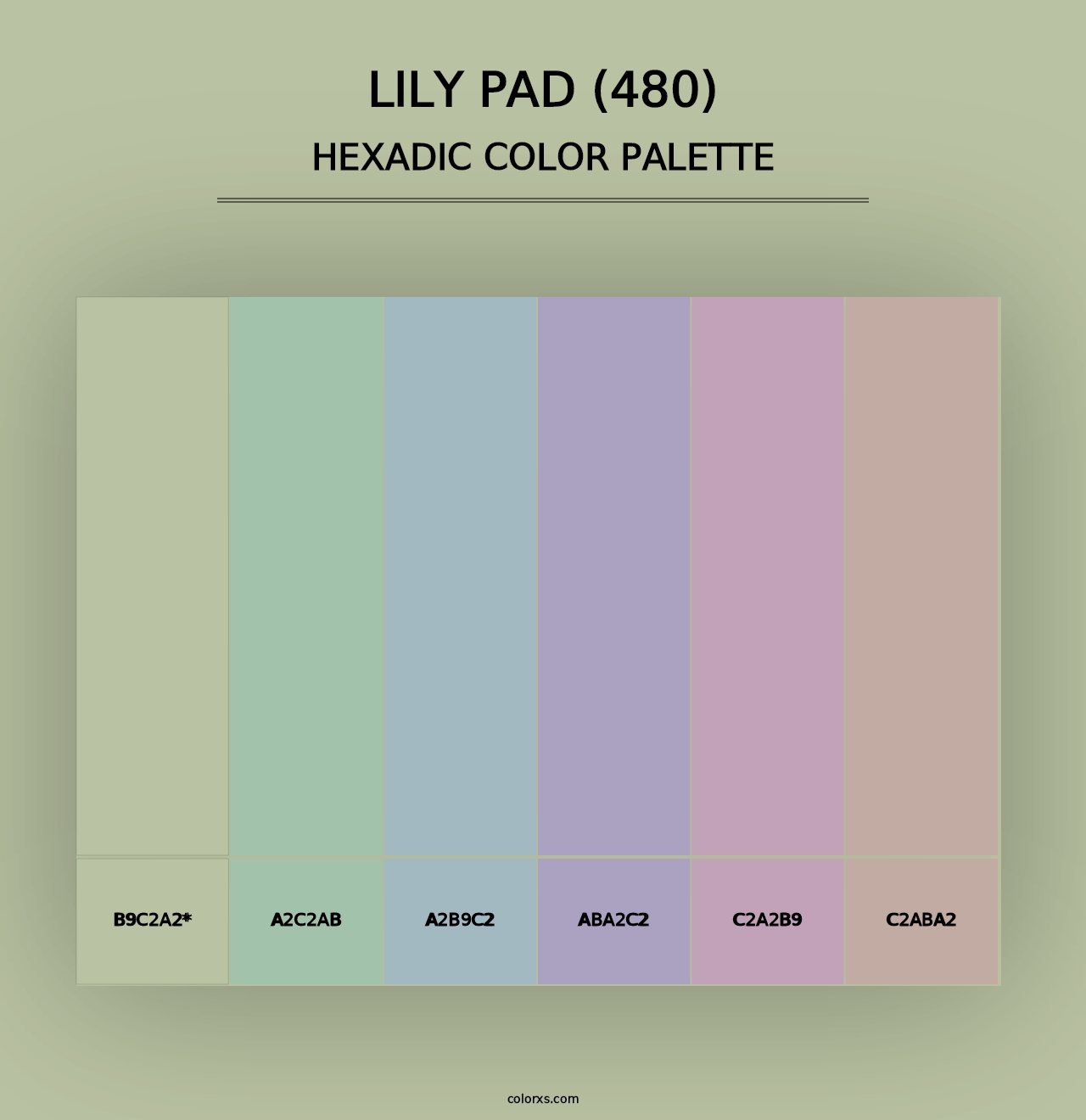 Lily Pad (480) - Hexadic Color Palette