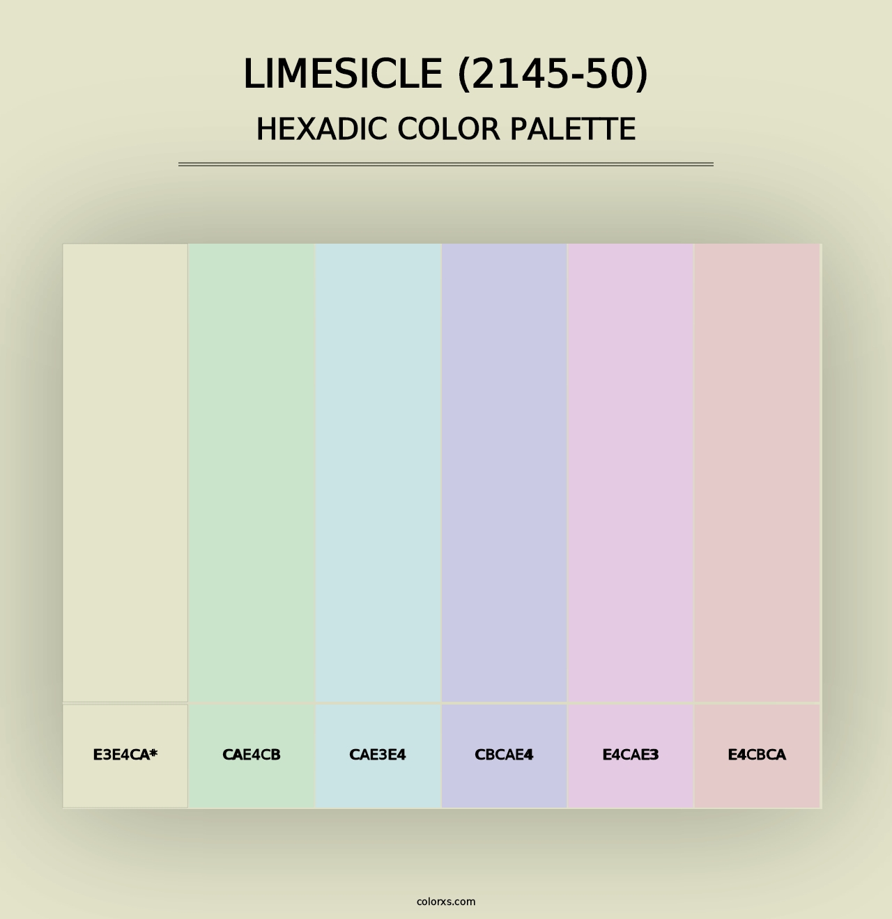 Limesicle (2145-50) - Hexadic Color Palette