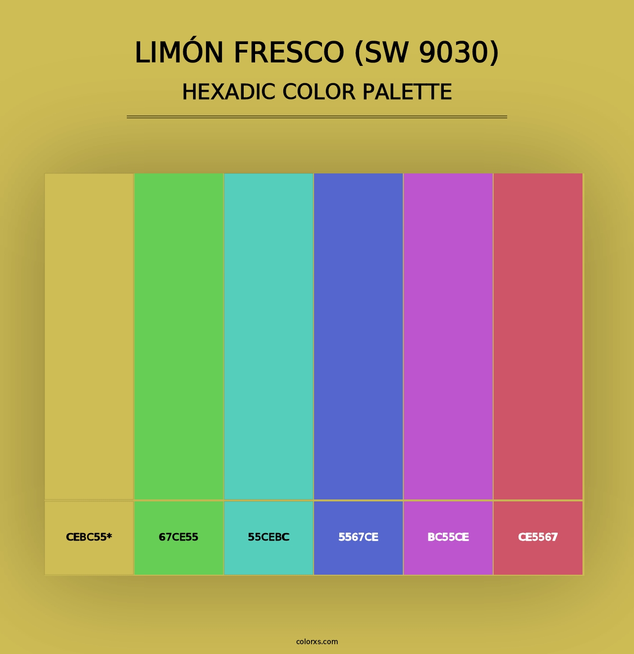 Limón Fresco (SW 9030) - Hexadic Color Palette