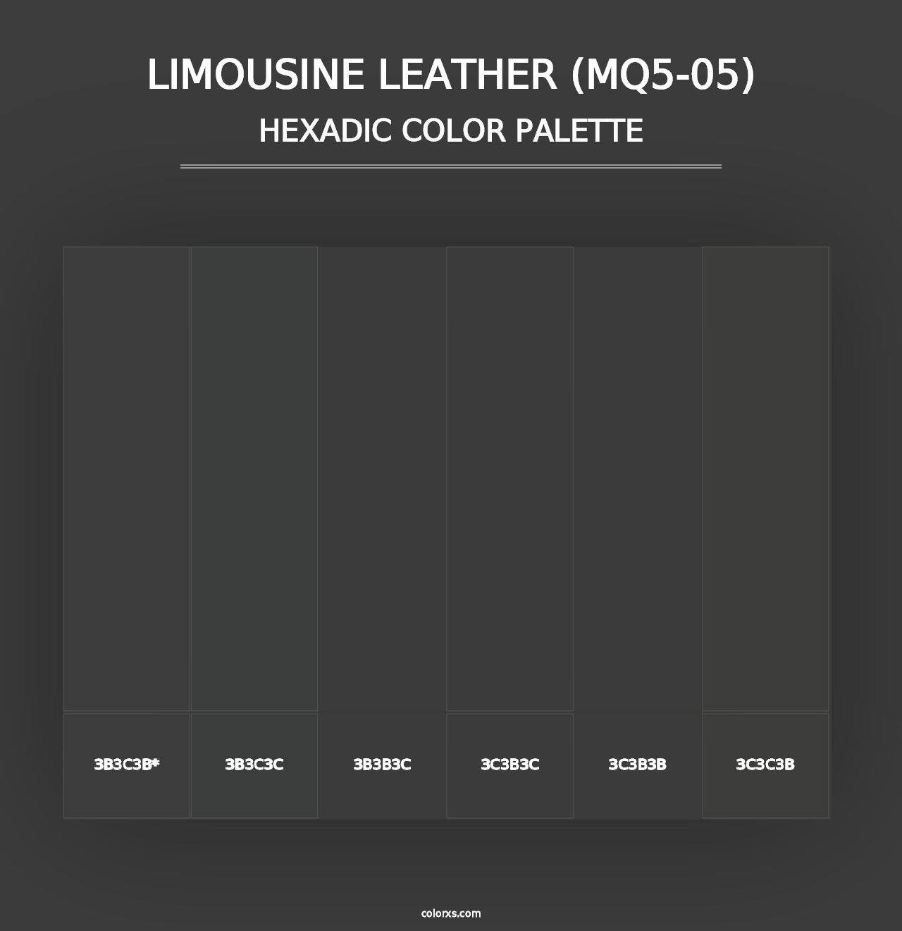 Limousine Leather (MQ5-05) - Hexadic Color Palette