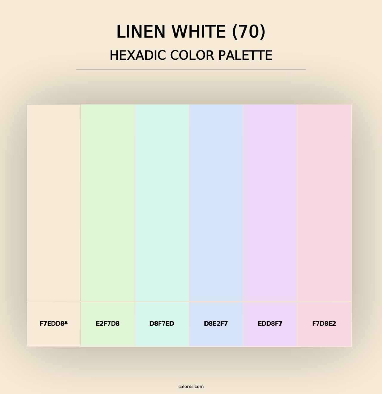 Linen White (70) - Hexadic Color Palette