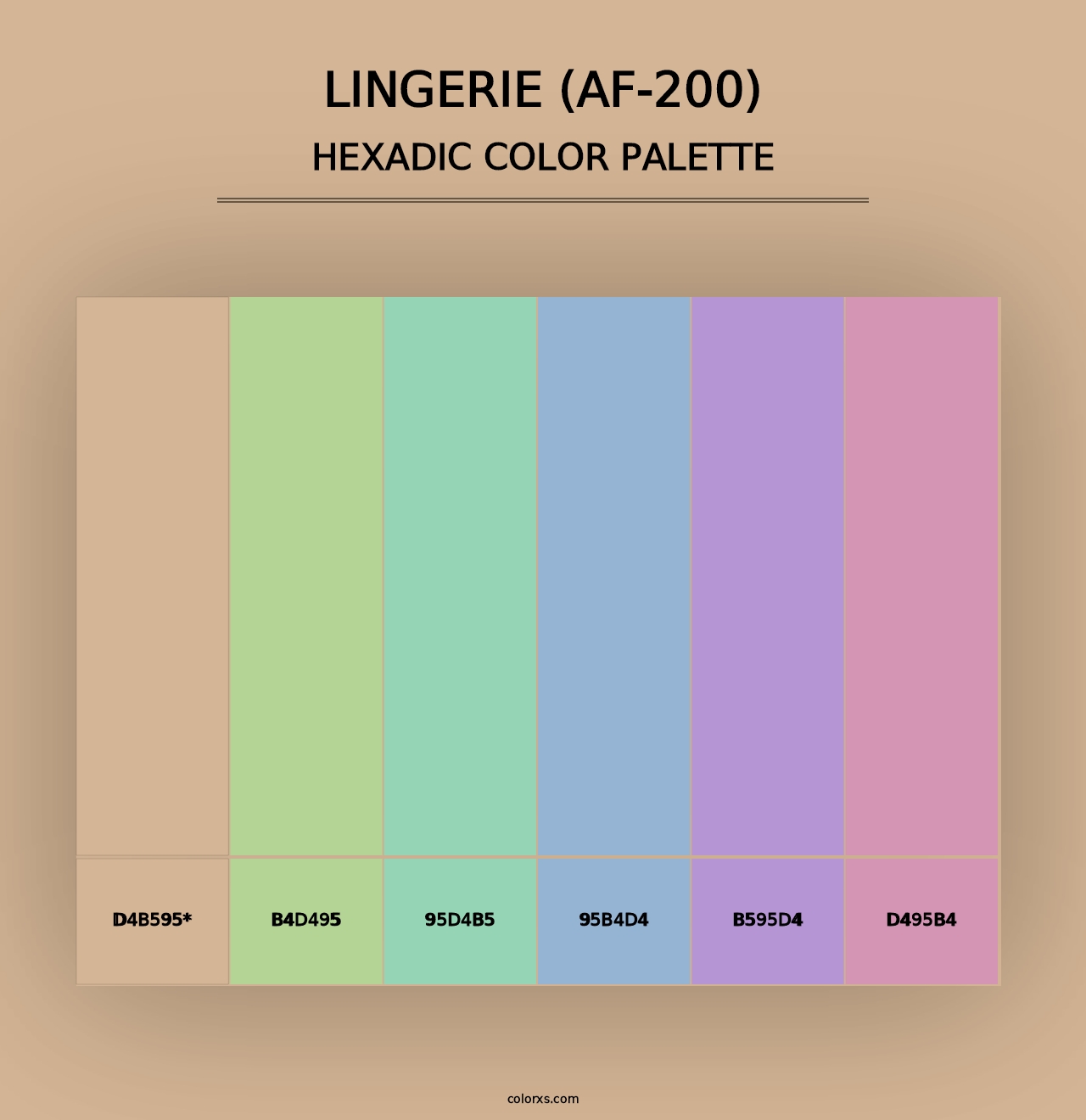 Lingerie (AF-200) - Hexadic Color Palette