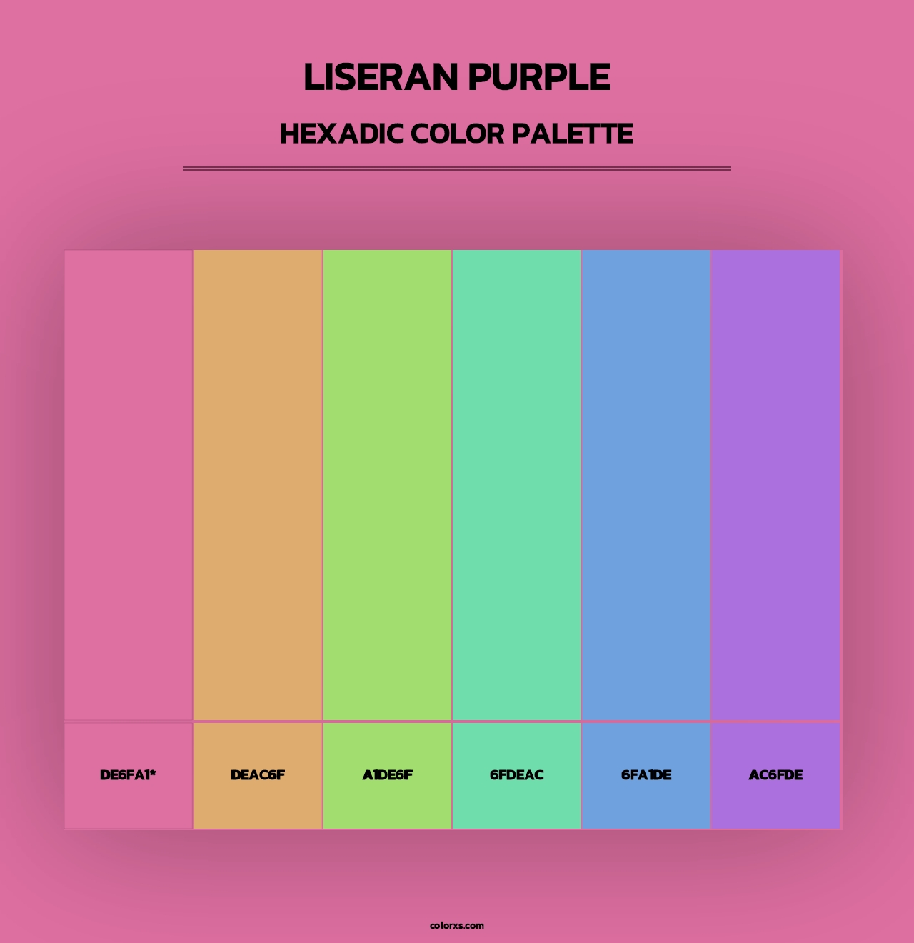 Liseran Purple - Hexadic Color Palette