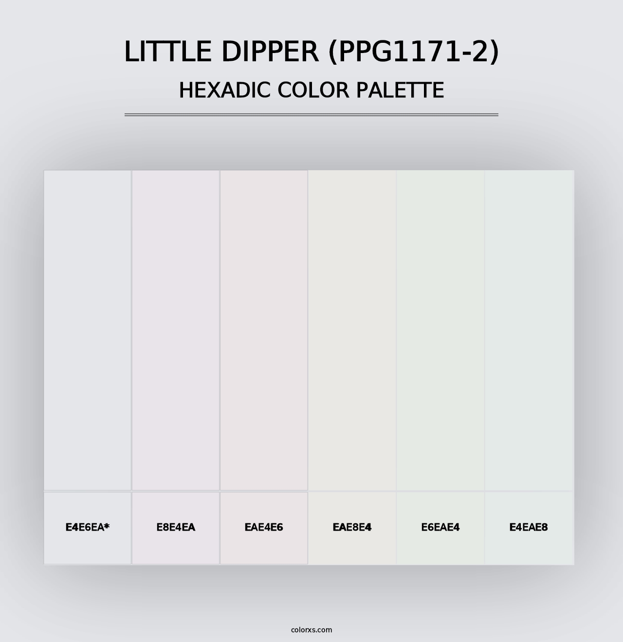 Little Dipper (PPG1171-2) - Hexadic Color Palette