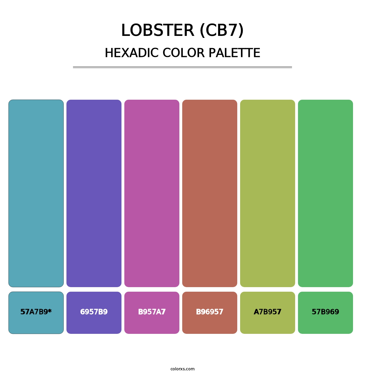 Lobster (CB7) - Hexadic Color Palette