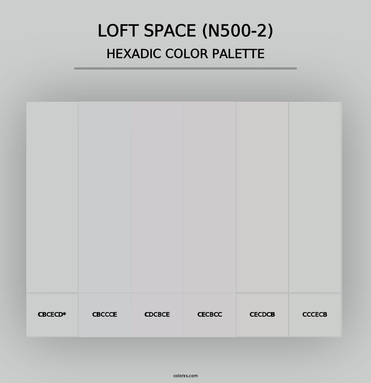 Loft Space (N500-2) - Hexadic Color Palette