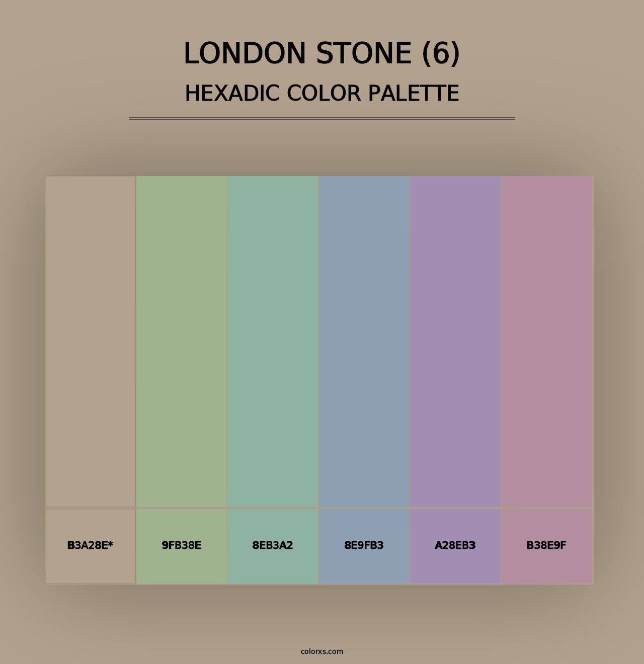 London Stone (6) - Hexadic Color Palette