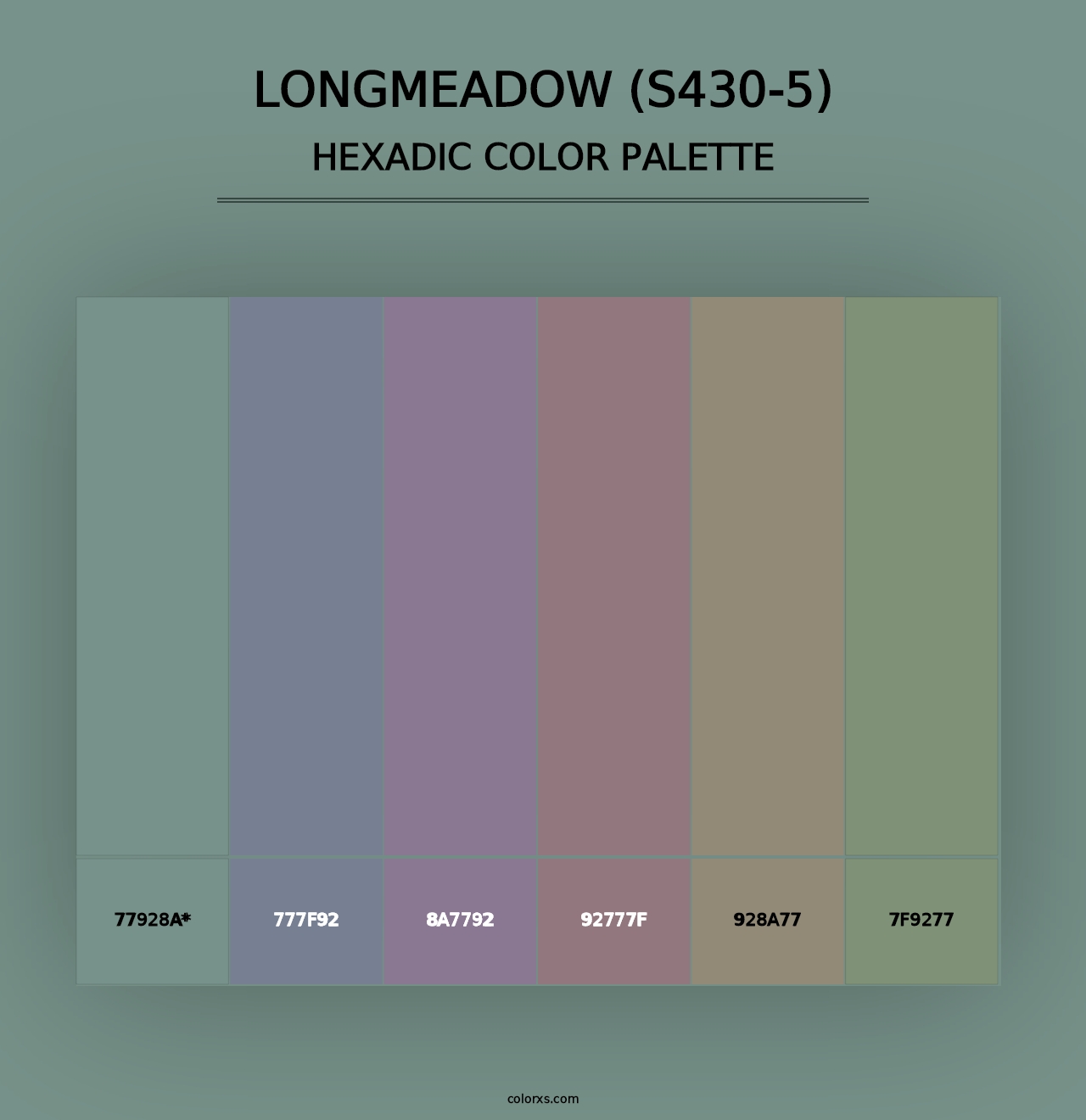 Longmeadow (S430-5) - Hexadic Color Palette