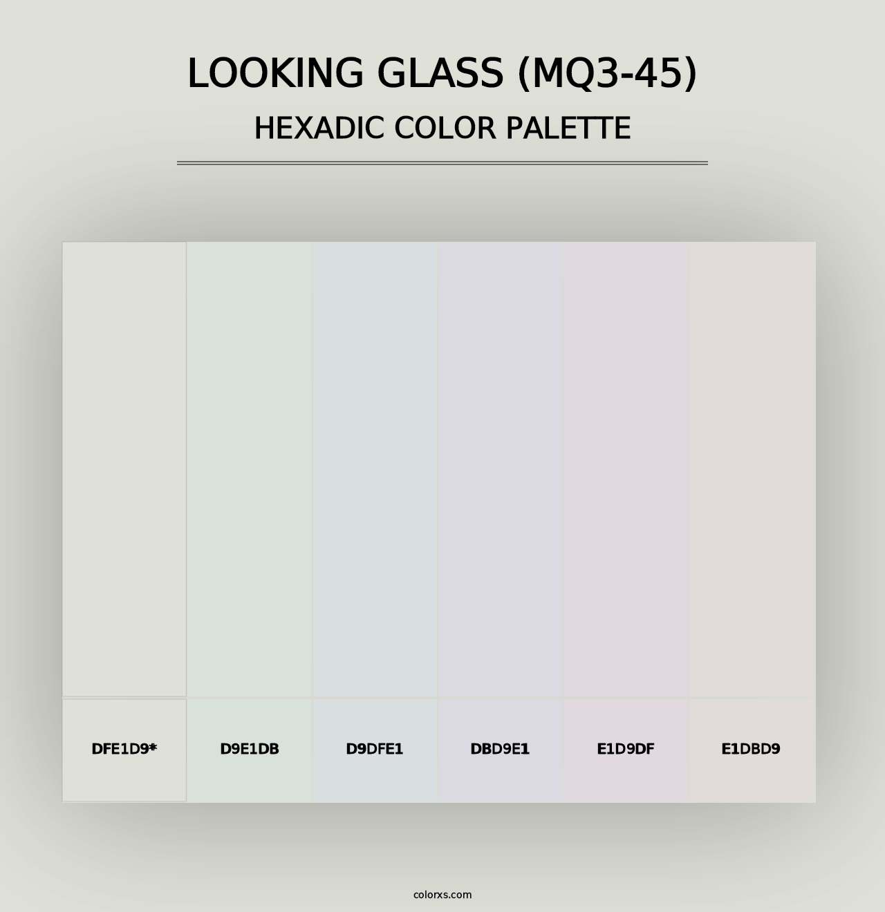 Looking Glass (MQ3-45) - Hexadic Color Palette