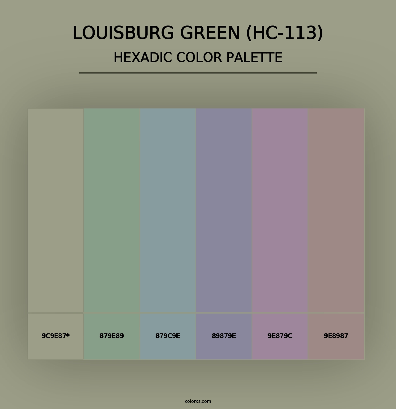 Louisburg Green (HC-113) - Hexadic Color Palette