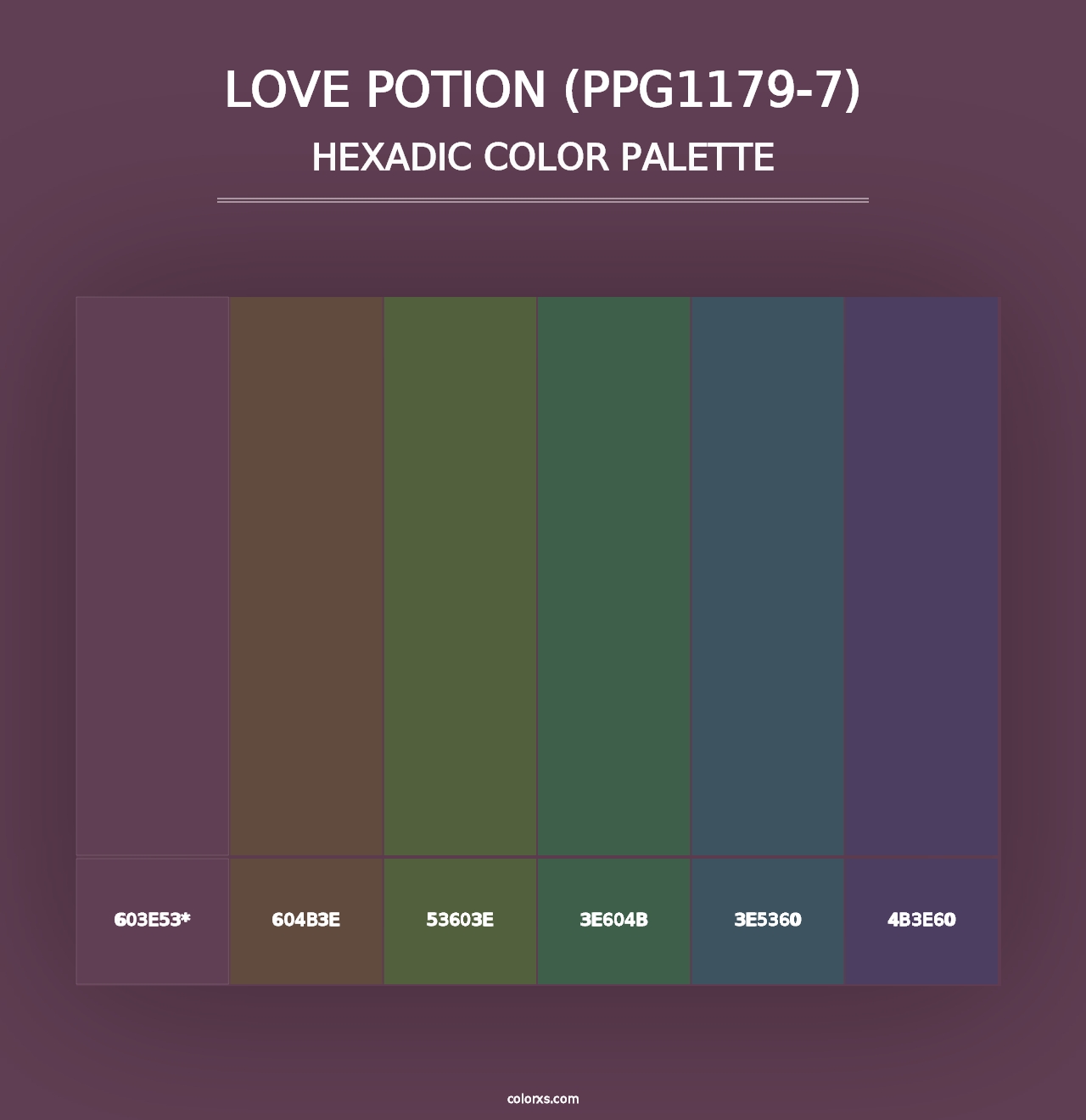 Love Potion (PPG1179-7) - Hexadic Color Palette