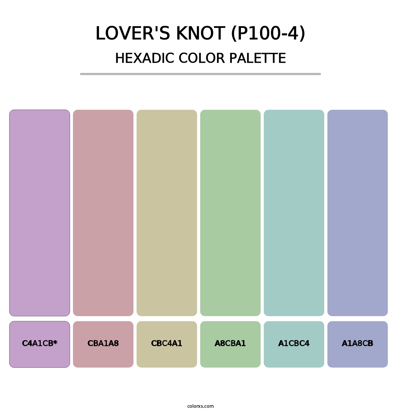 Lover'S Knot (P100-4) - Hexadic Color Palette