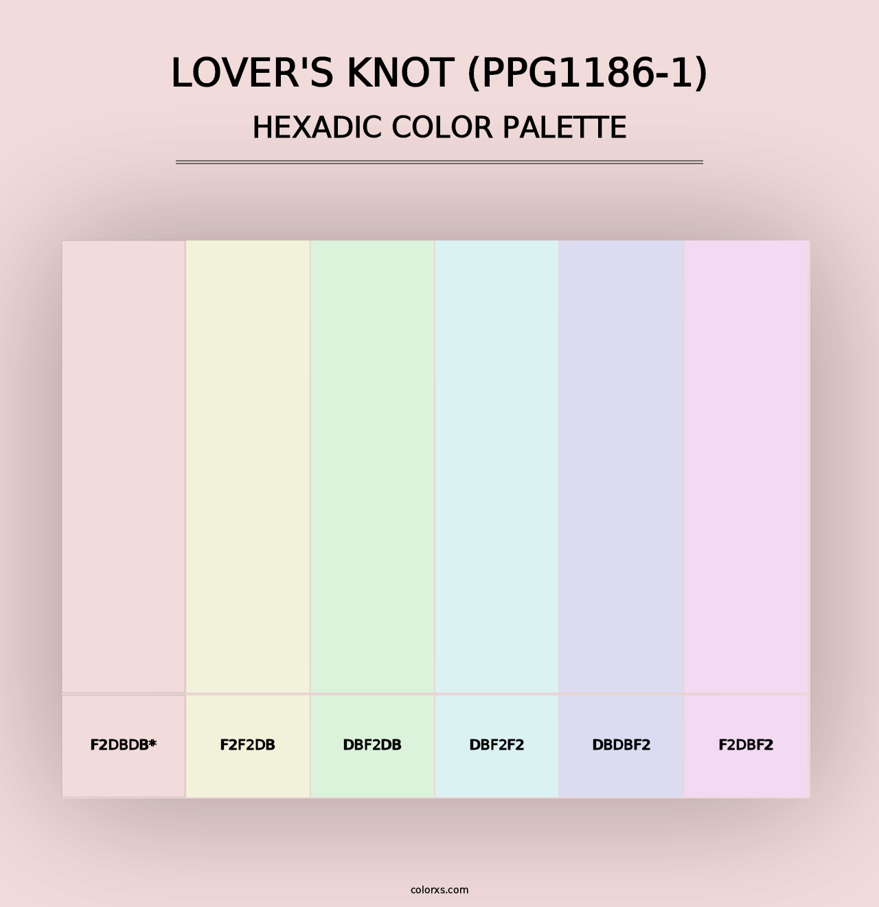 Lover's Knot (PPG1186-1) - Hexadic Color Palette