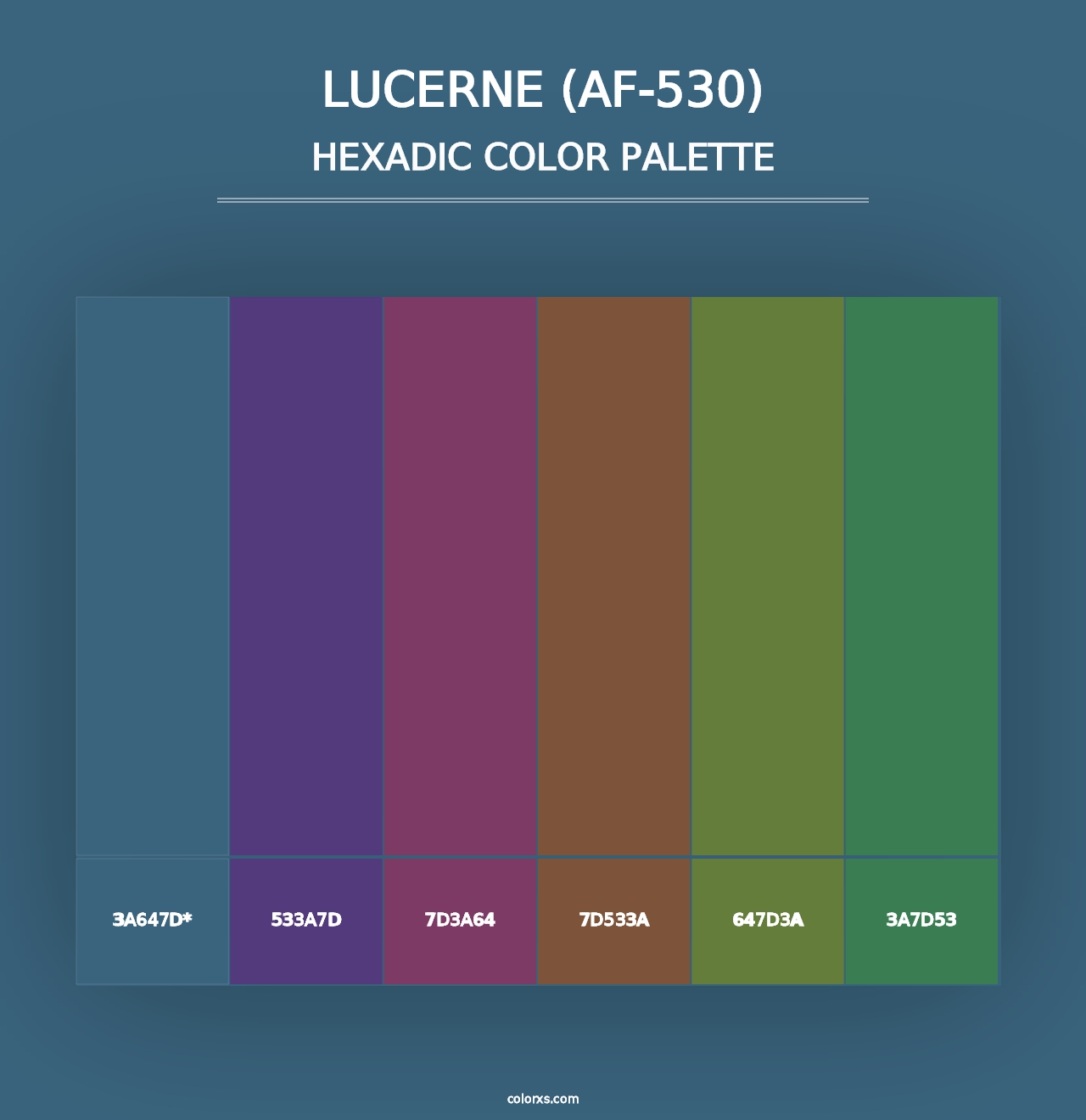 Lucerne (AF-530) - Hexadic Color Palette