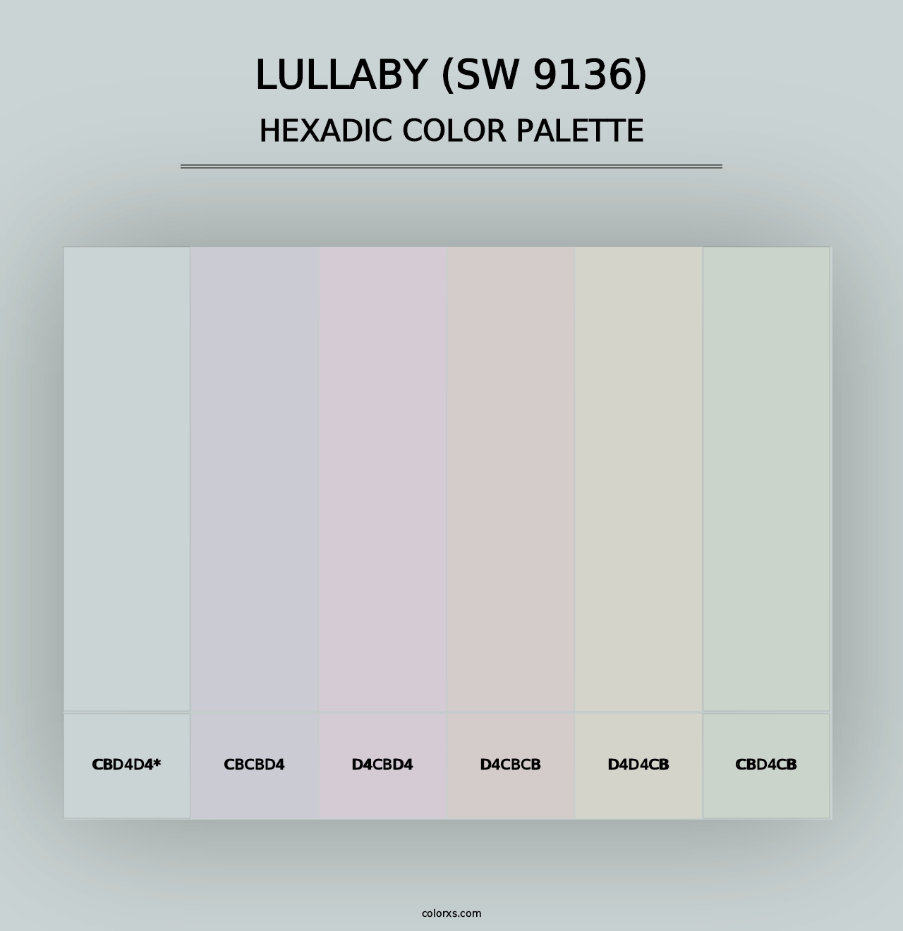 Lullaby (SW 9136) - Hexadic Color Palette