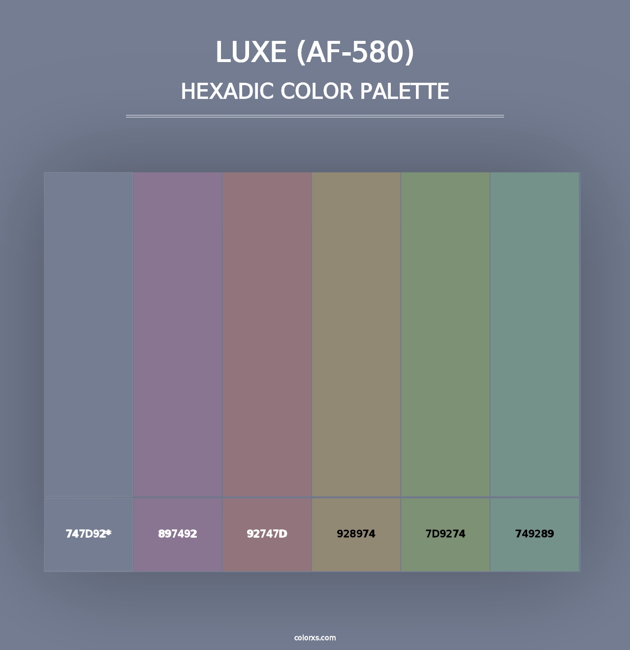 Luxe (AF-580) - Hexadic Color Palette