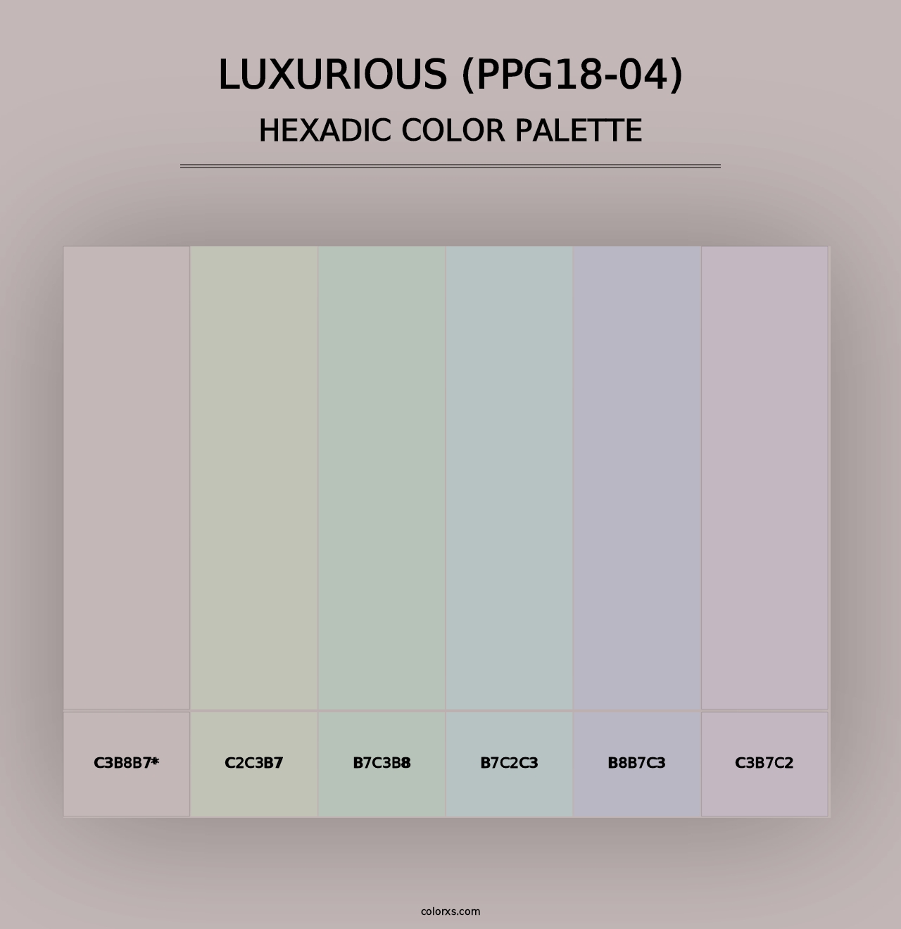 Luxurious (PPG18-04) - Hexadic Color Palette