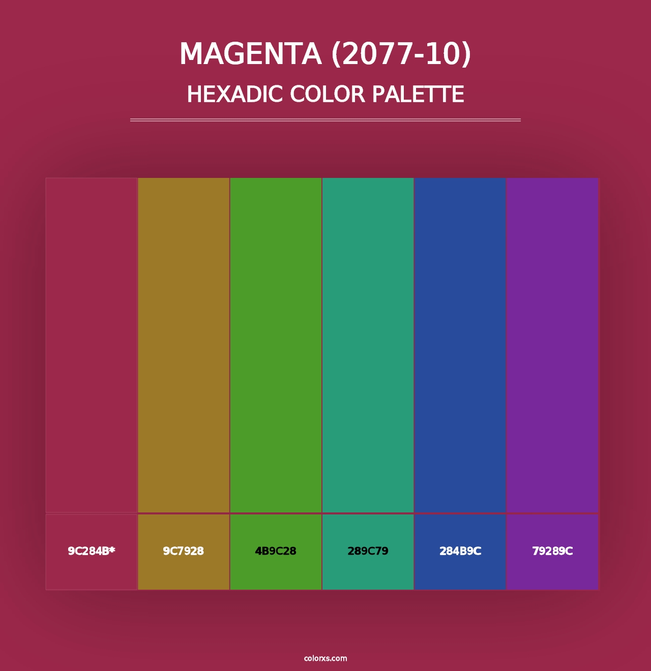 Magenta (2077-10) - Hexadic Color Palette