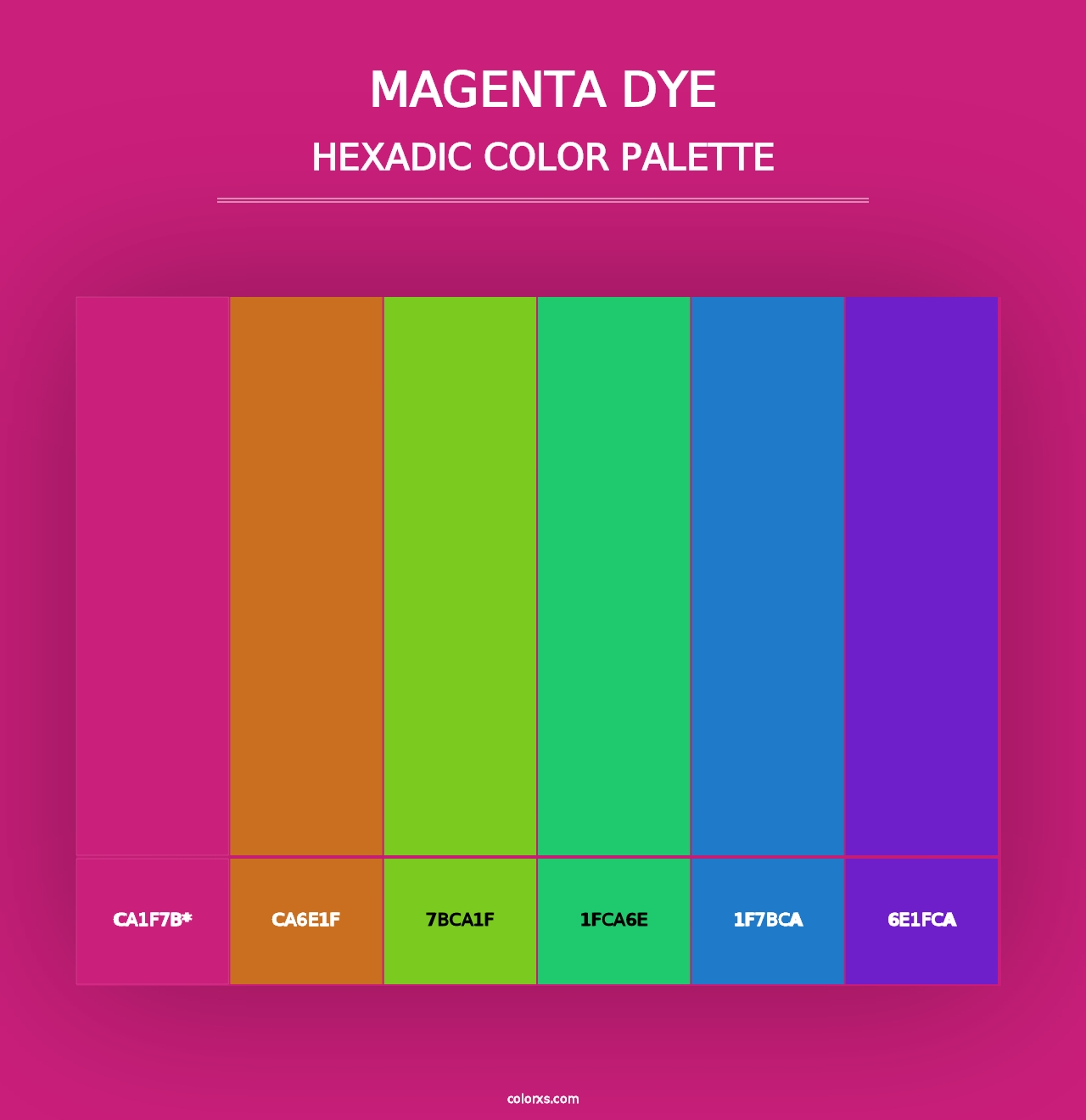 Magenta Dye - Hexadic Color Palette