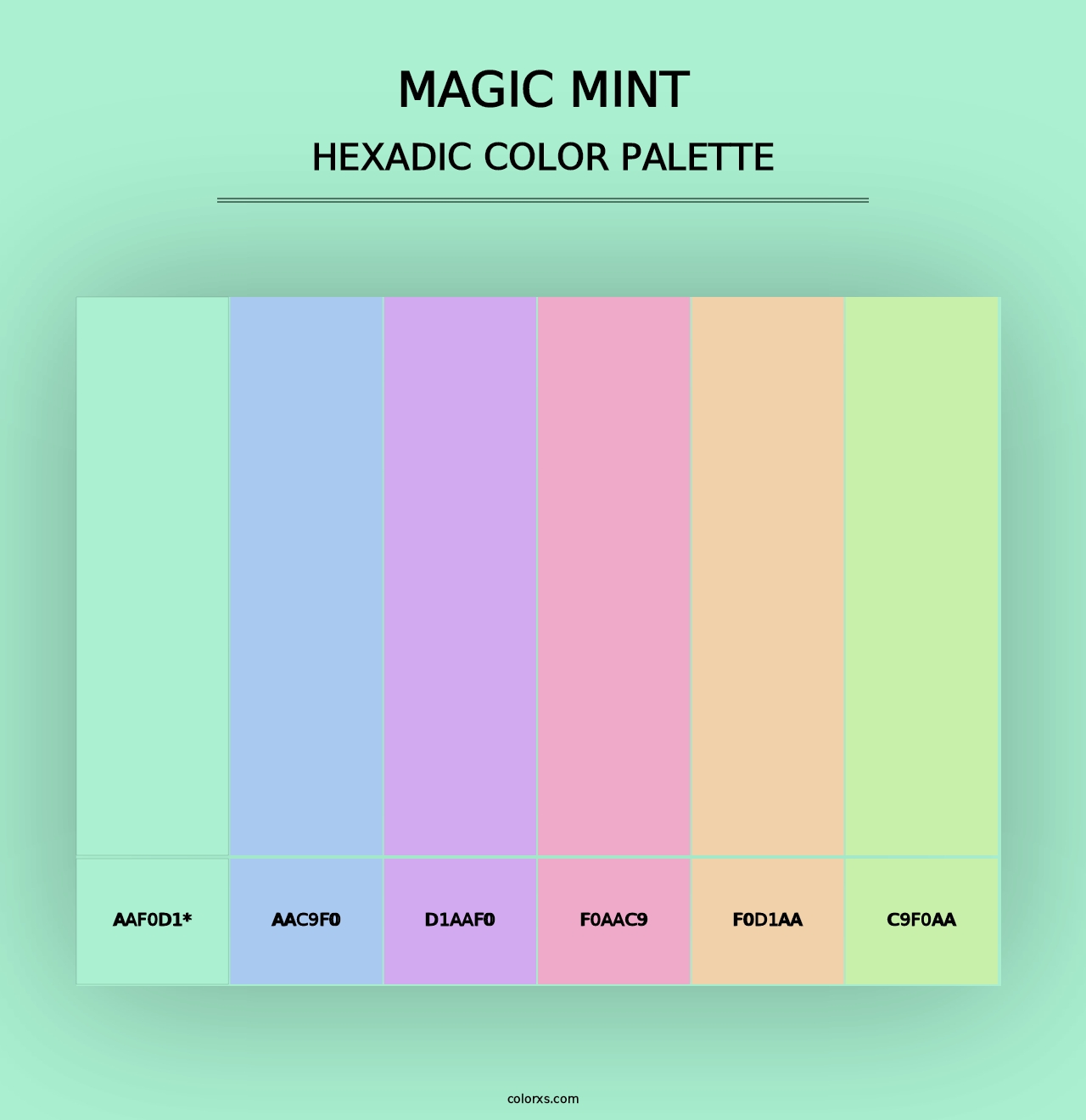 Magic Mint - Hexadic Color Palette