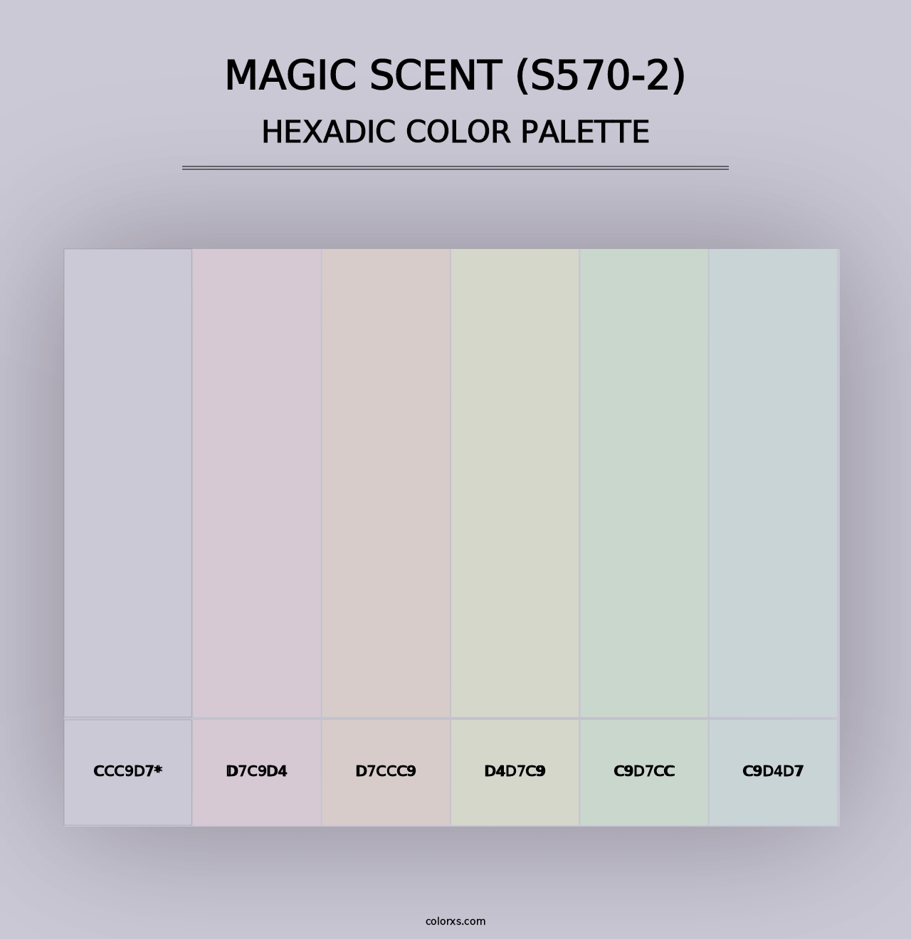 Magic Scent (S570-2) - Hexadic Color Palette