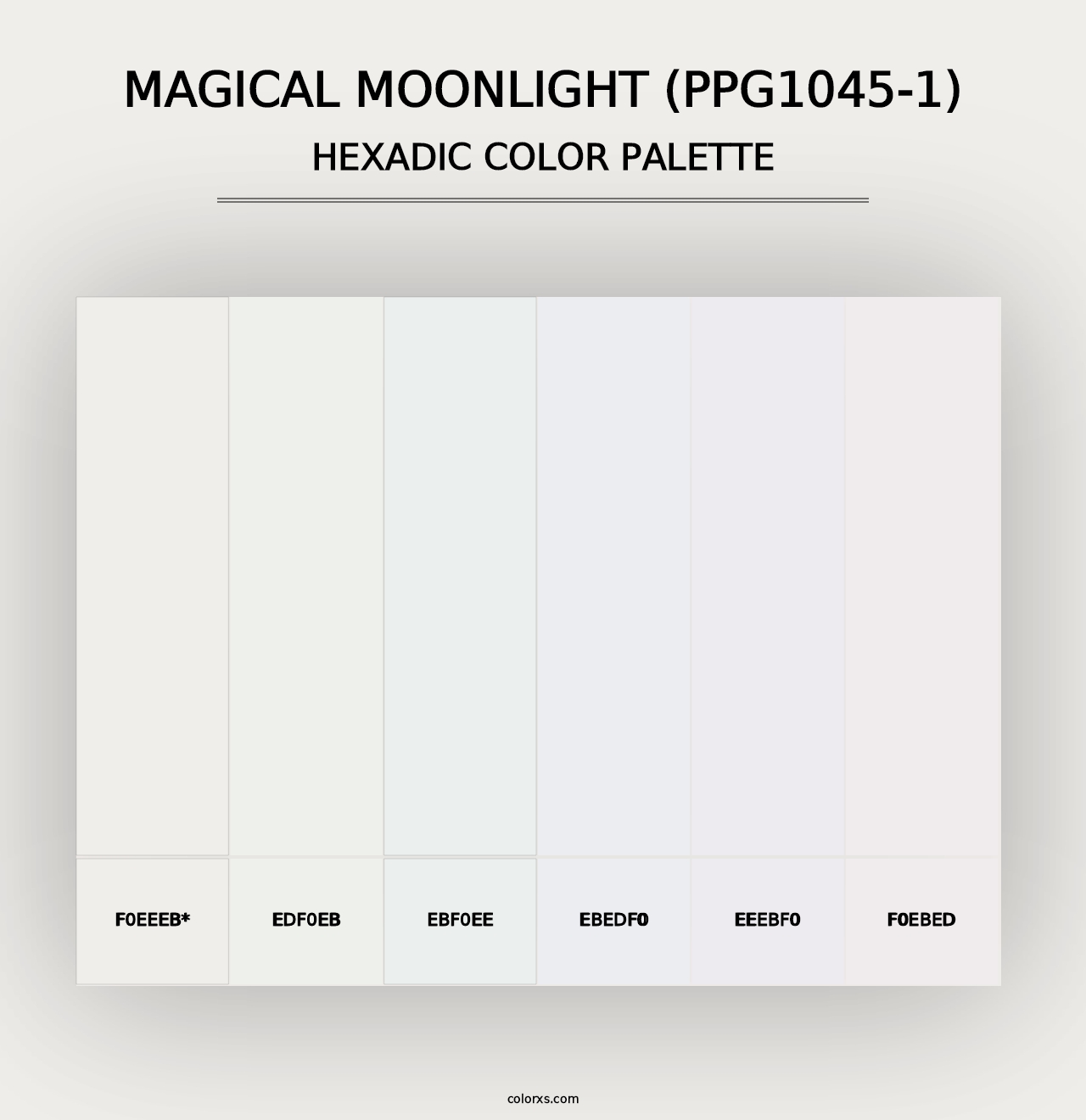 Magical Moonlight (PPG1045-1) - Hexadic Color Palette