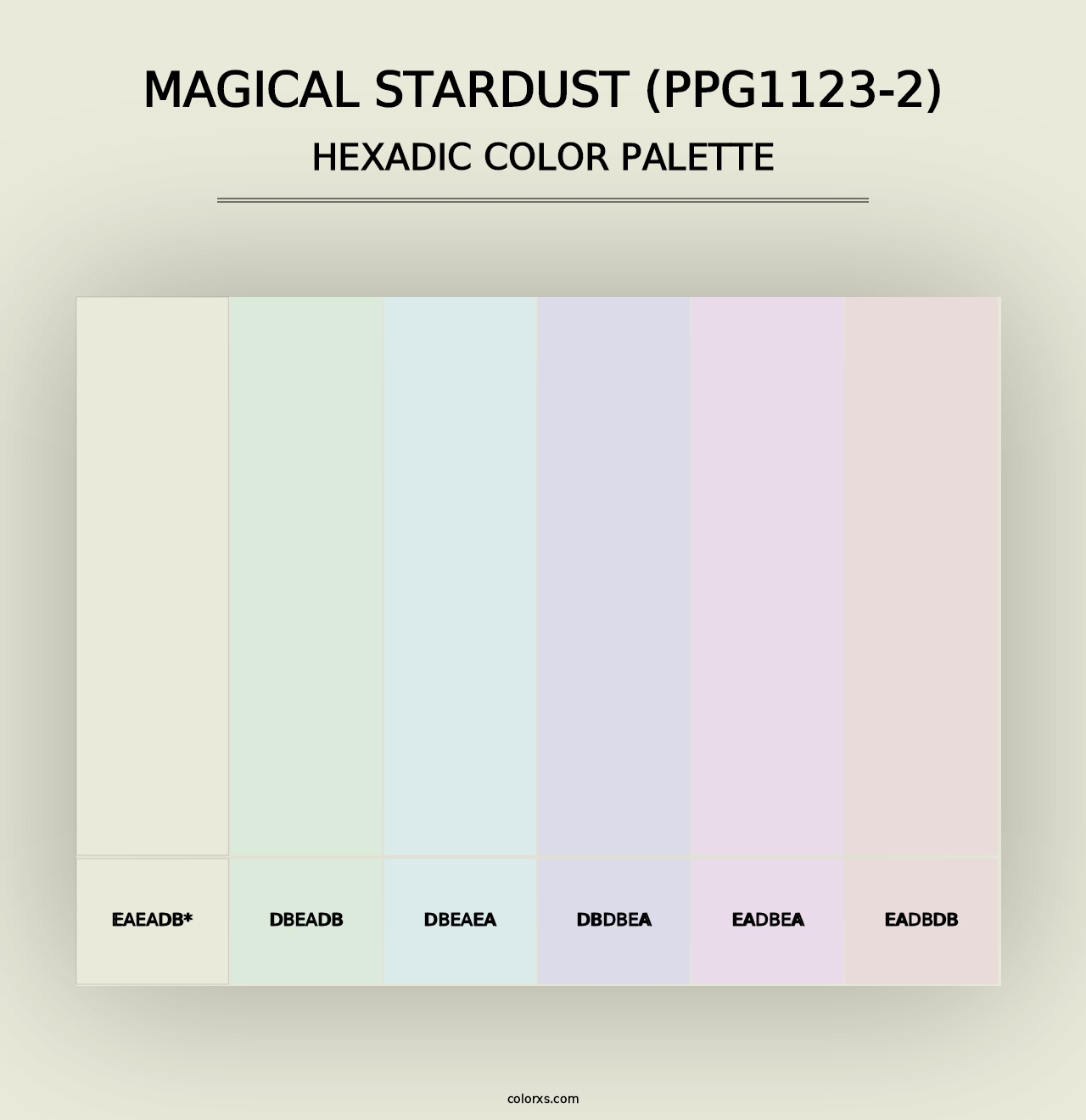 Magical Stardust (PPG1123-2) - Hexadic Color Palette